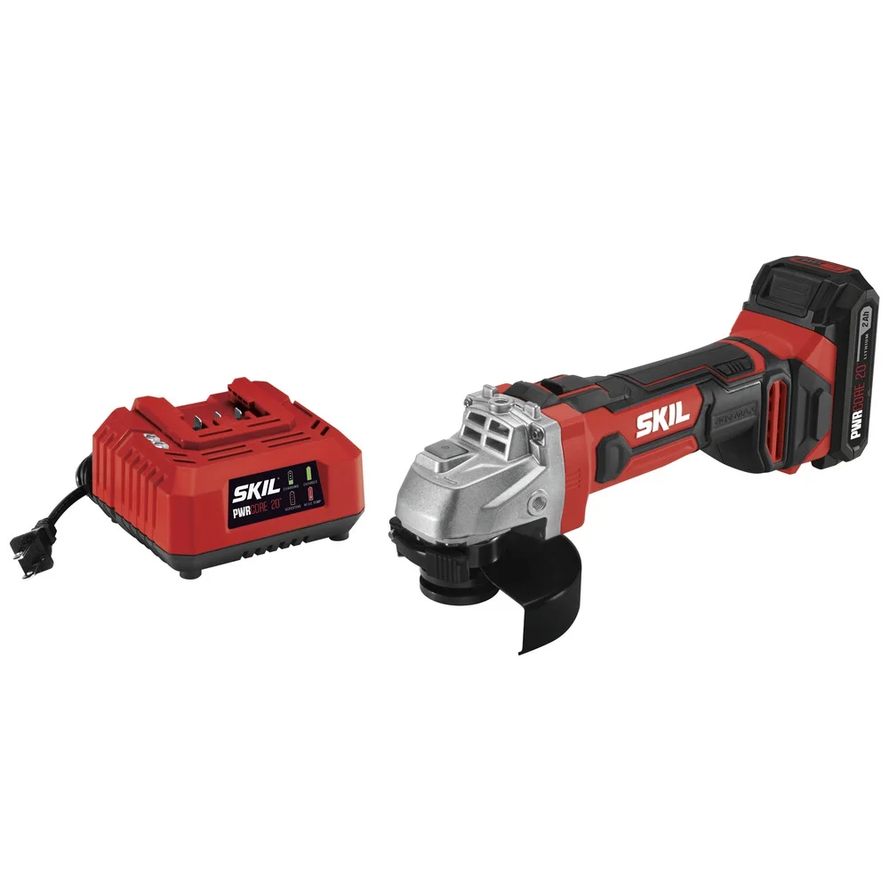 SKIL Power Core 20 20V 4-1/2-Inch Cordless Angle Grinder AG290202