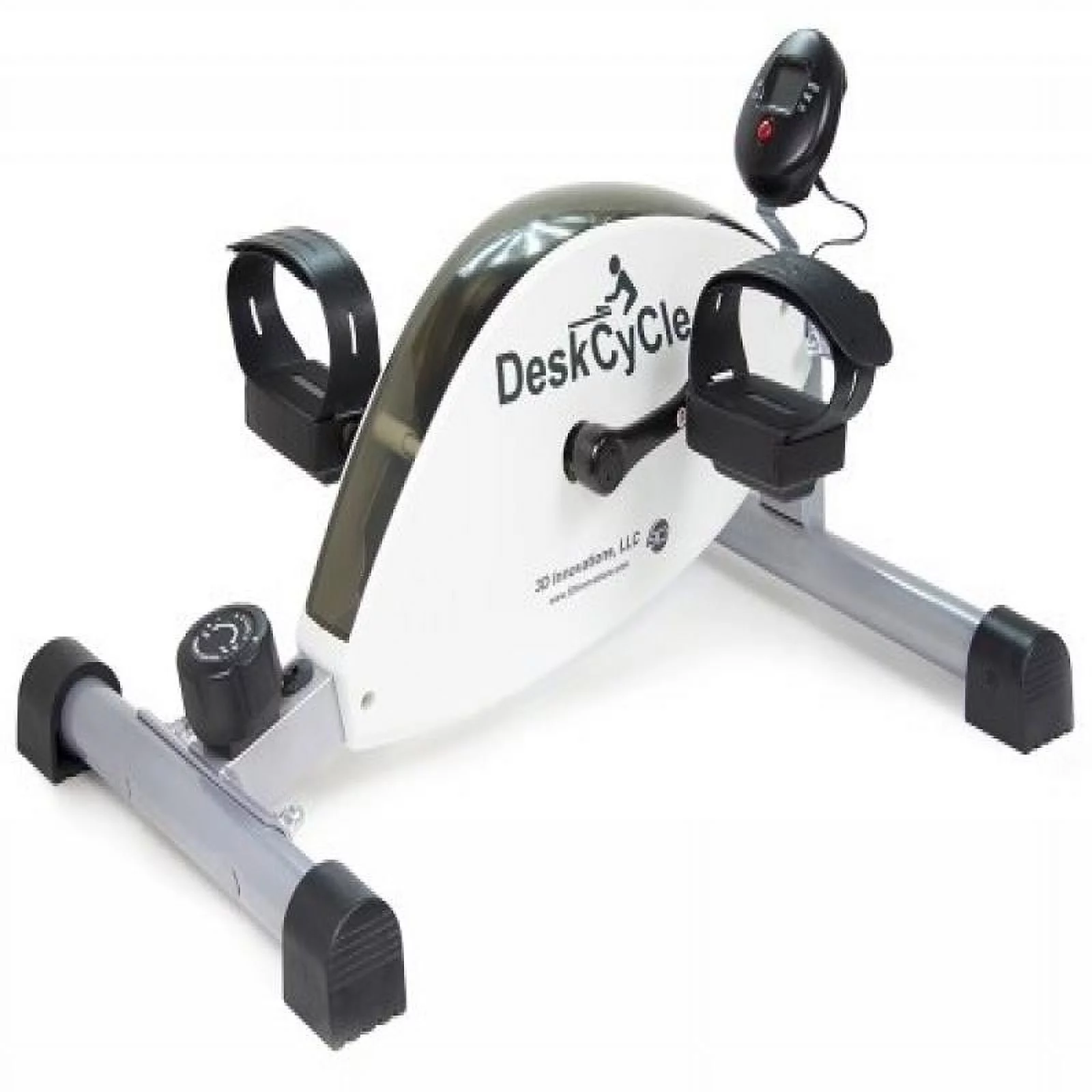 DeskCycle Under Desk Bike Pedal Exerciser, Desk Cycle Mini Exercise Peddler & Stationary Cycle for Home Workout & Desk Exercise Equipment, White