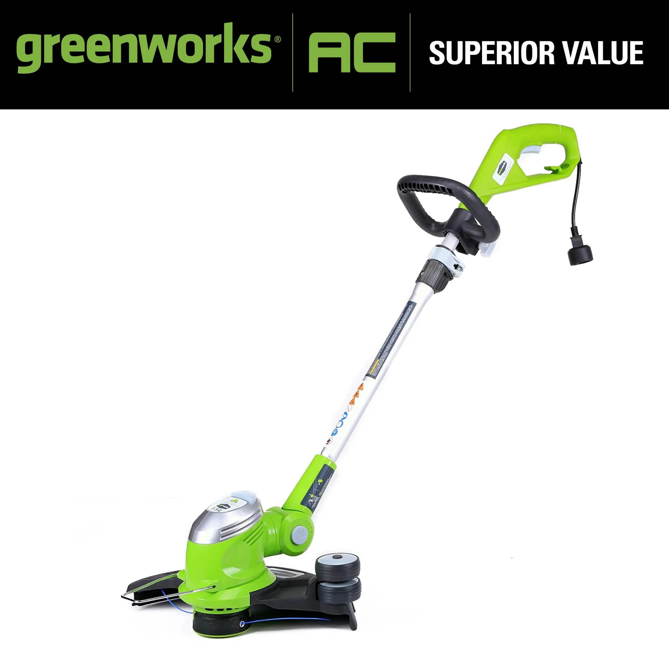 Greenworks 5.5 Amp 15 in Corded Electric String Trimmer, 21272