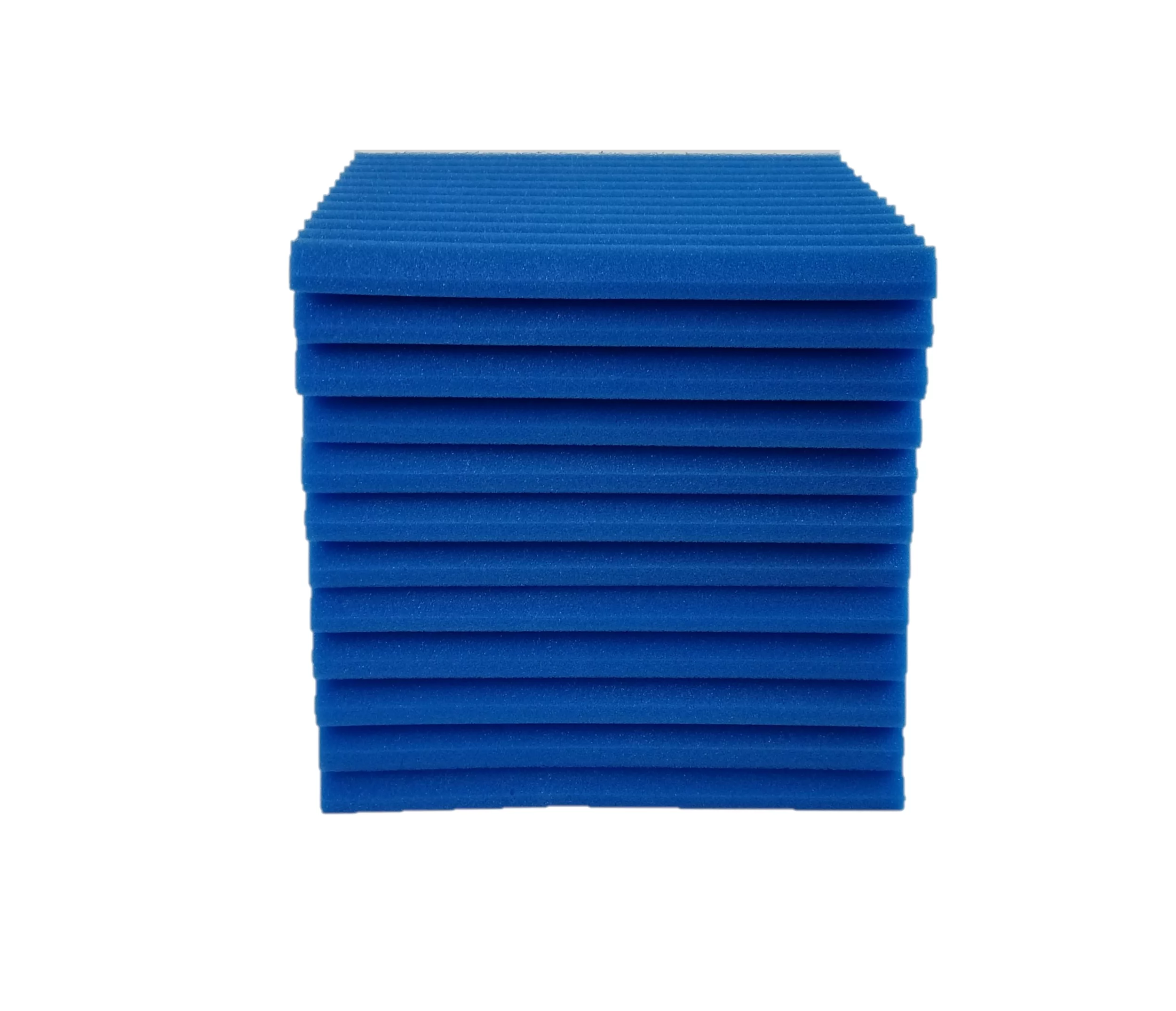 Bookishbunny 12 Pks Acoustic Foam Panels Wall Record Studio Soundproofing Damping Fire Resistant 12 x 12 x 1″ Blue