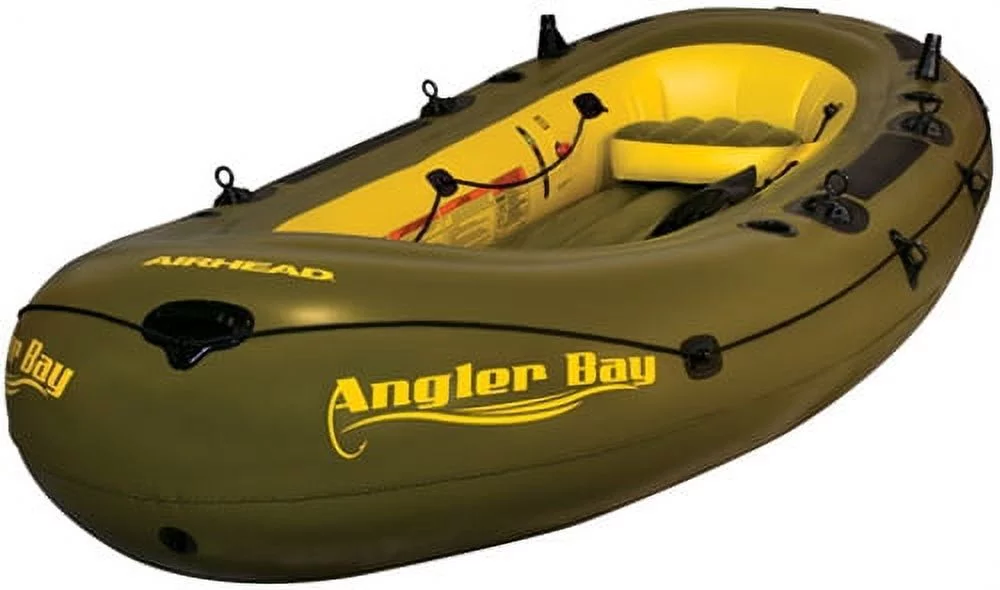 Kwik Tek Airhead Angler Bay Inflatable Boat, 6 Person AHIBF-06