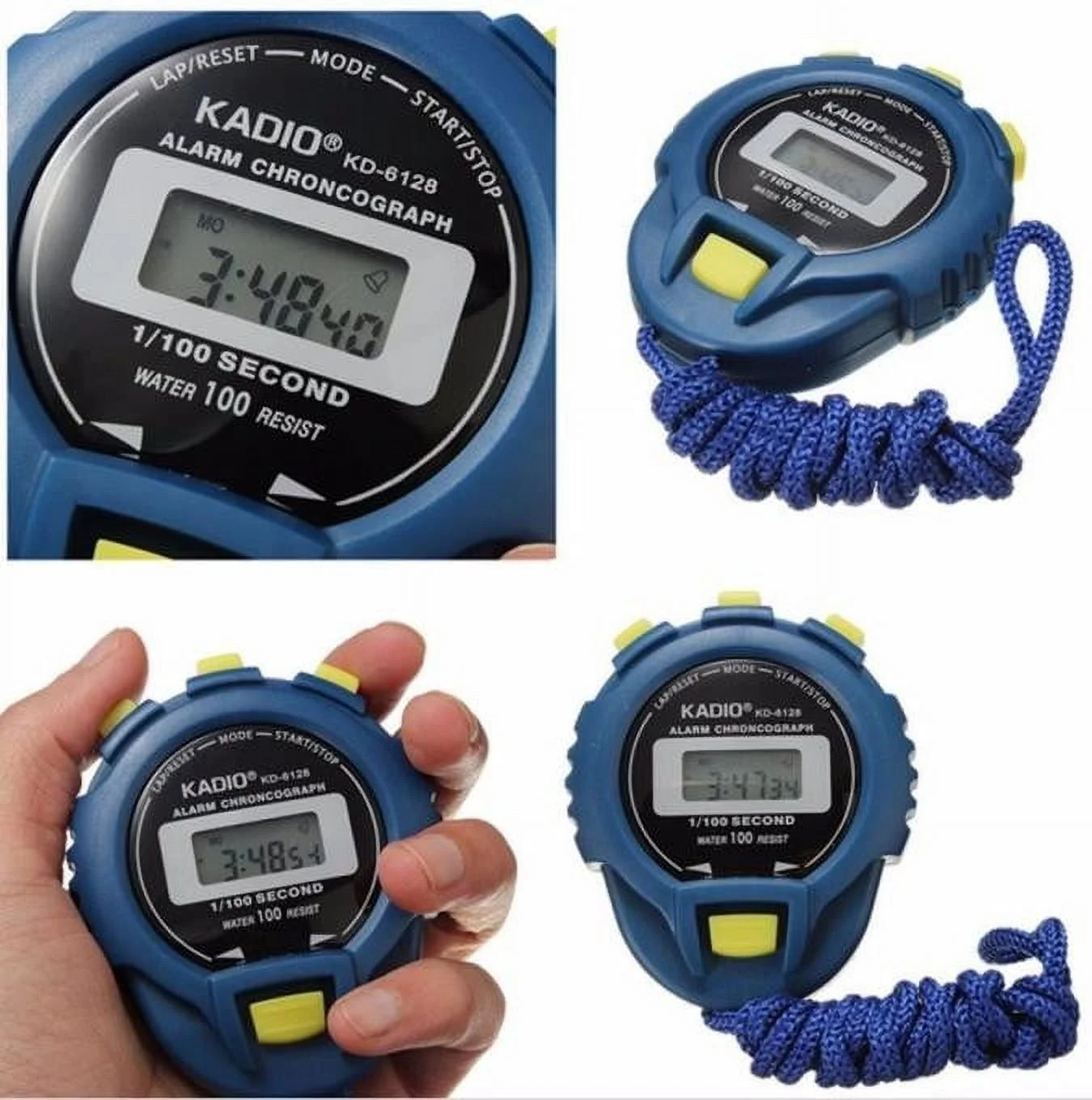 Floleo Clearance LCD Chronograph Digital Timer Stopwatch Sport Counter Odometer Watch Alarm