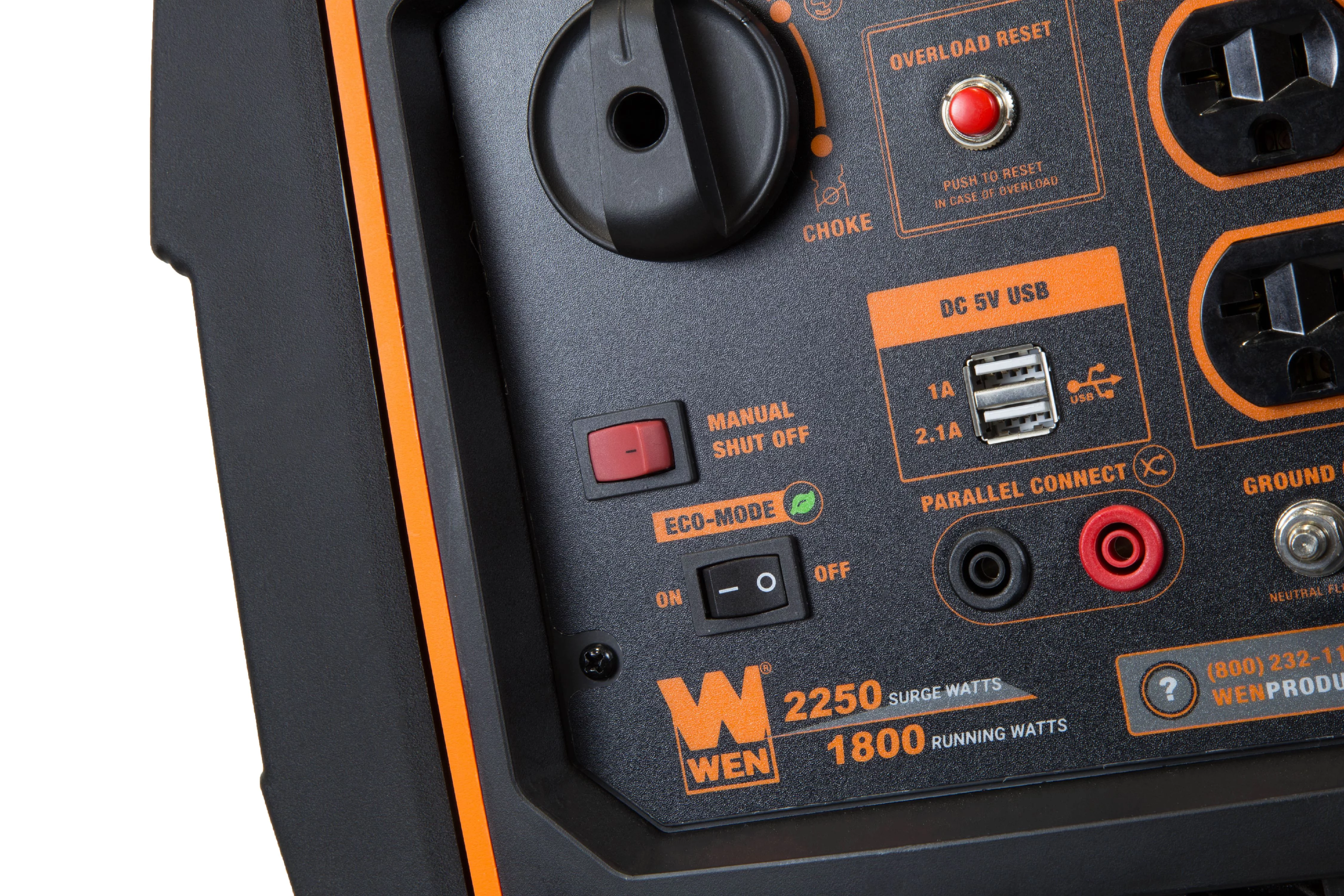 WEN Super Quiet 2250-Watt Portable Inverter Generator with Fuel Shut-off