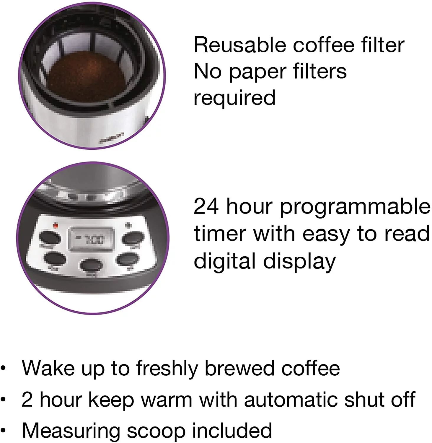 Salton 14 Cup Coffee Maker, Black