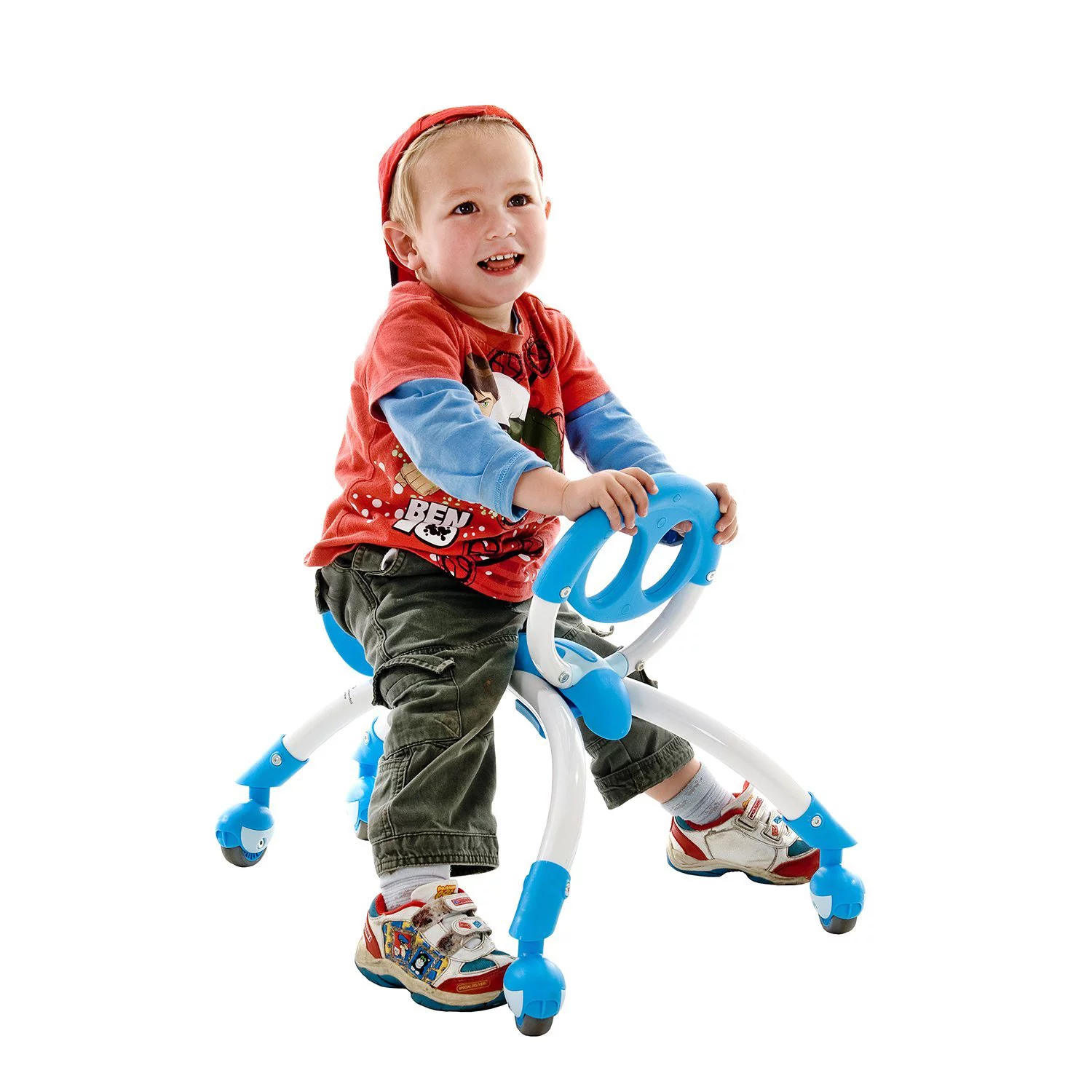 YBike Pewi Walking Ride-On Toy – From Baby Walker to Toddler Ride On for Ages 9 Months to 3 Years Old – Blue