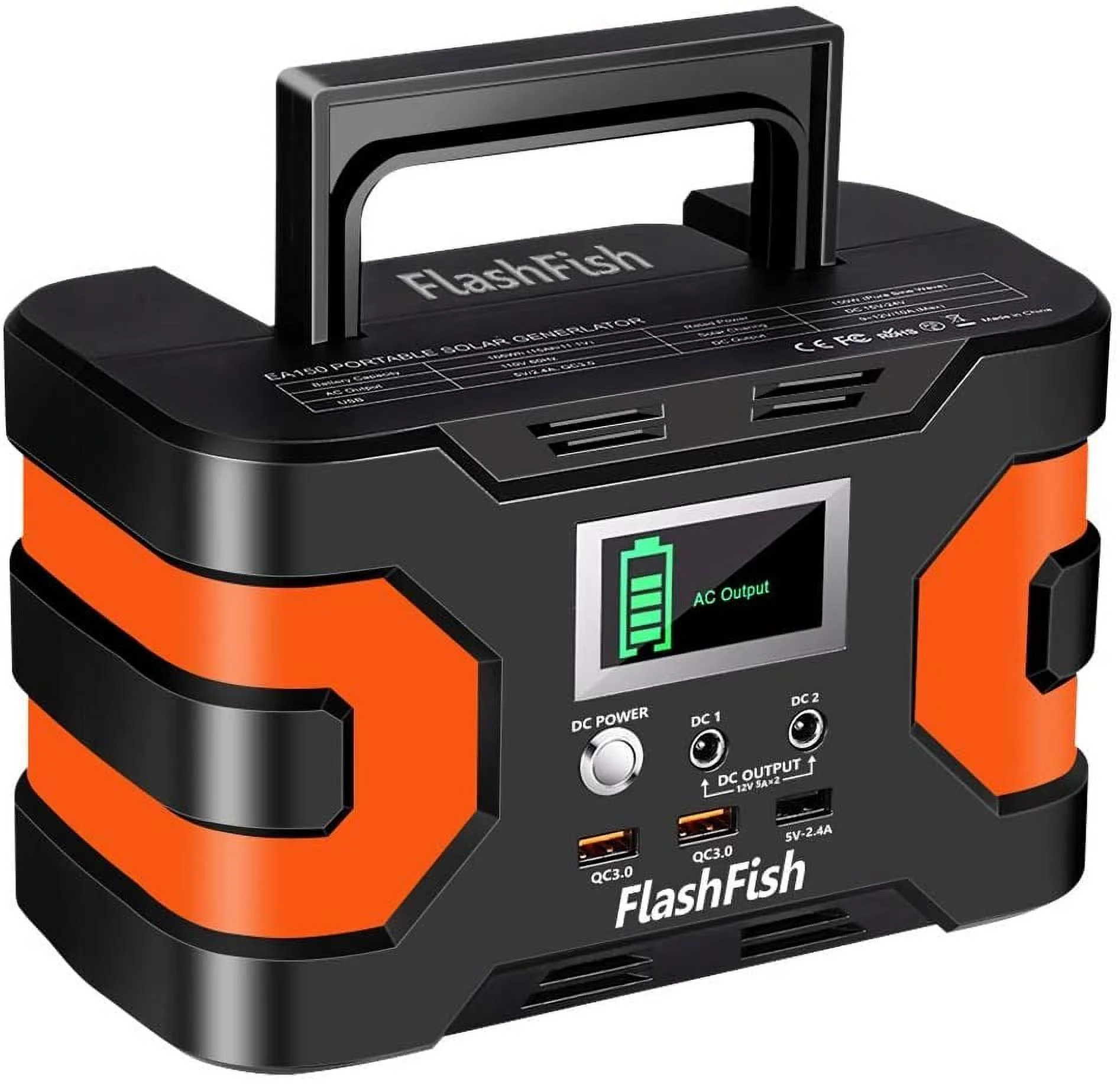 200W Peak Power Station Flashfish CPAP Battery: A Robust 166Wh 45000mAh Backup