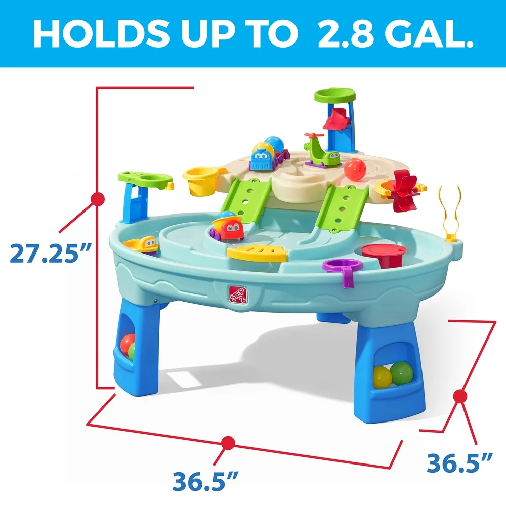 Step2 Ball Buddies Adventure Center Blue Plastic Water Table for Toddlers