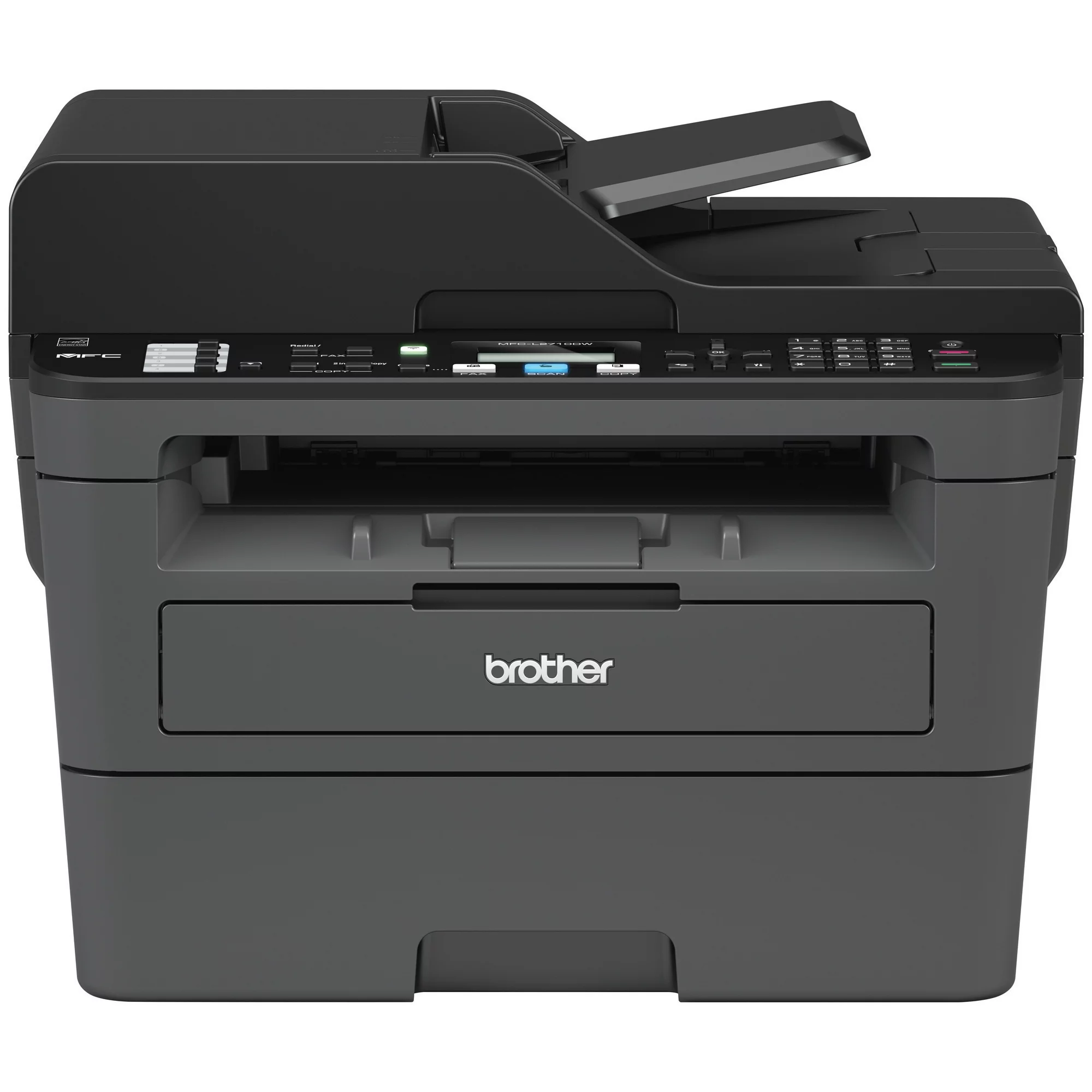 Brother MFC-L2710DW Monochrome Laser All-in-One Printer, Duplex Printing, Wireless Connectivity