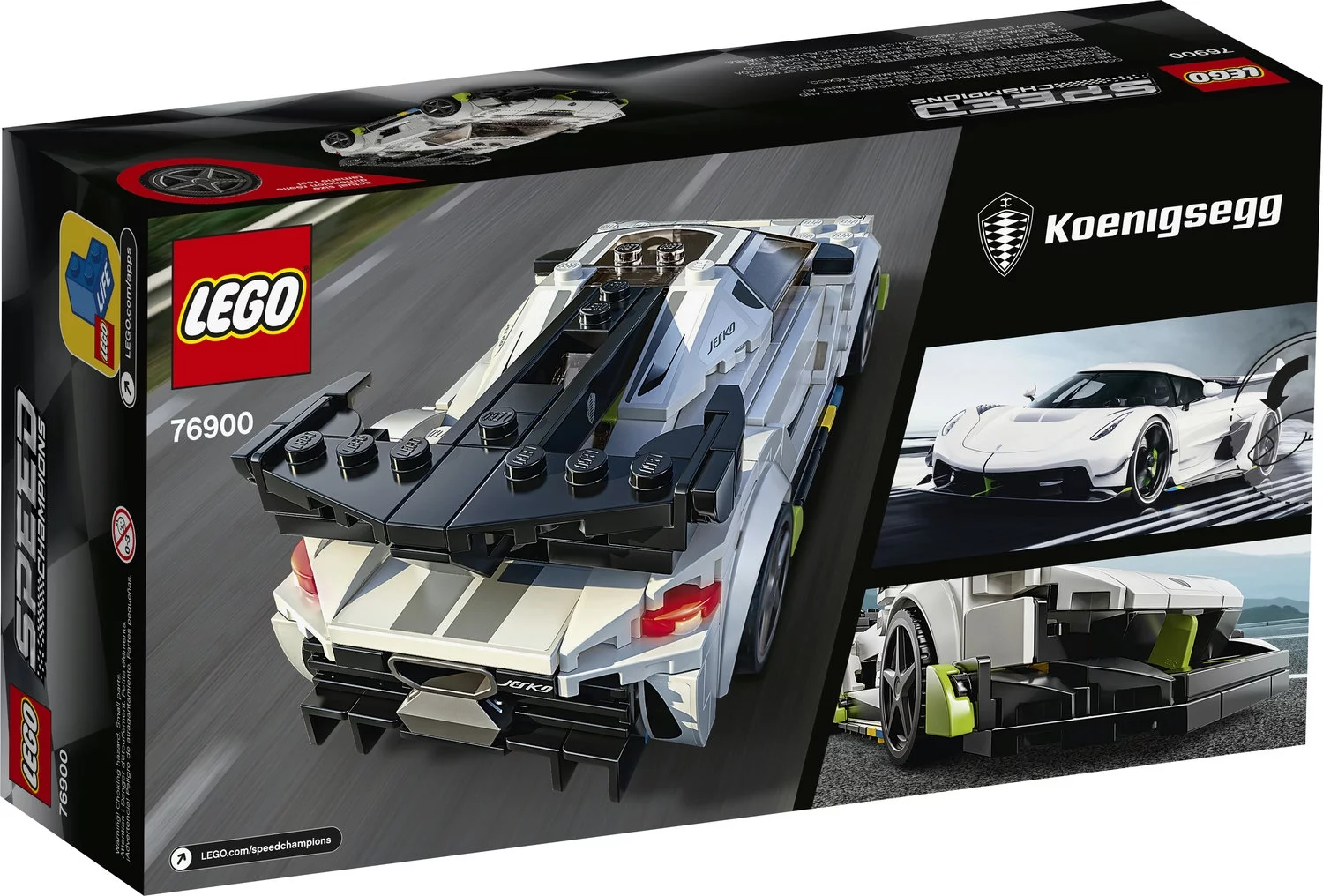 LEGO Speed Champions Koenigsegg Jesko 76900 White Racing Car Building Set