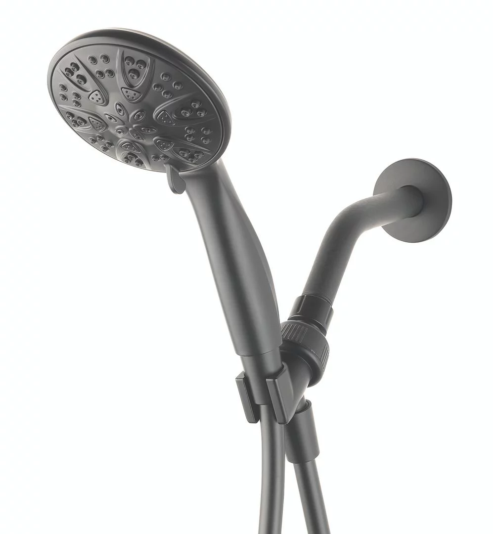 Mainstays 5-Setting Handheld Shower Head, Matte Black