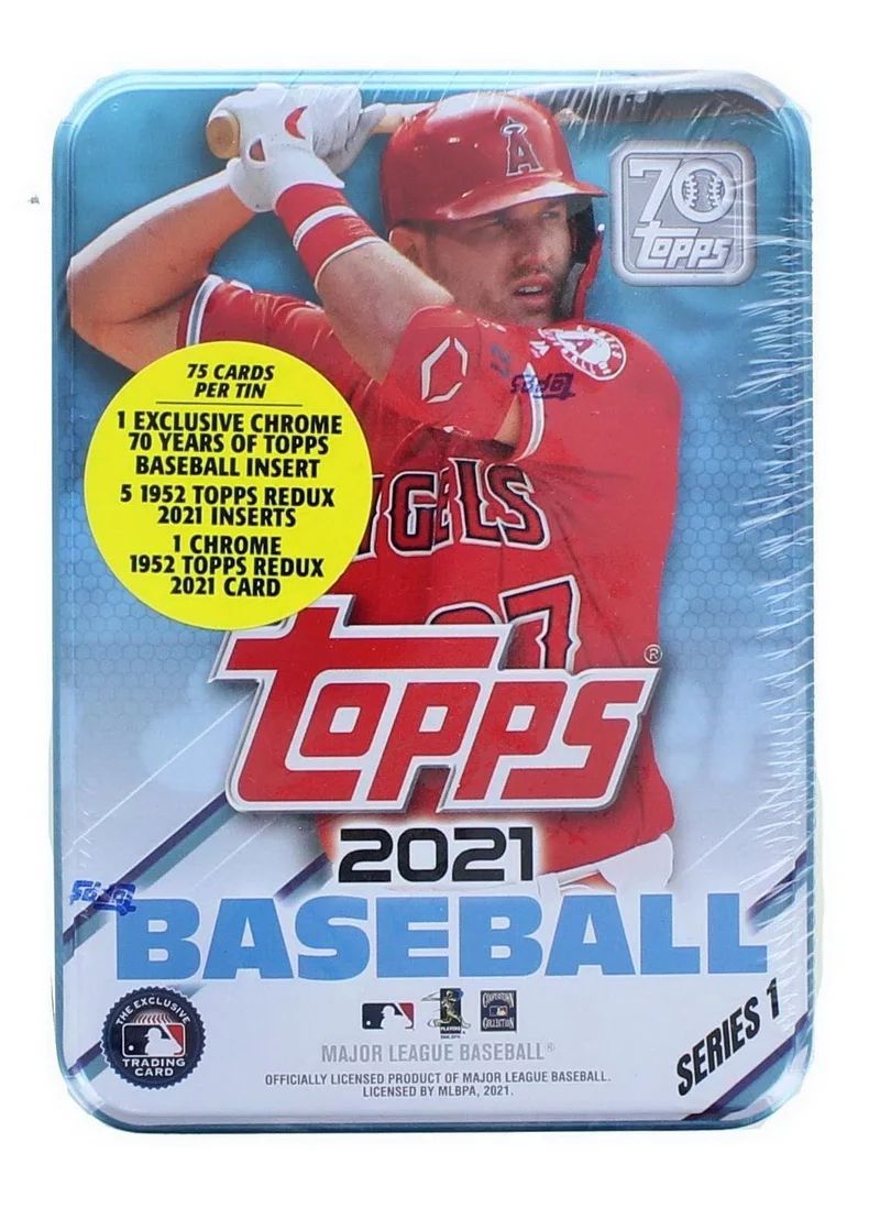 Topps TPS-FGC004127BX-C MLB 2021 Topps Series 1 Baseball Tin | 75 Cards