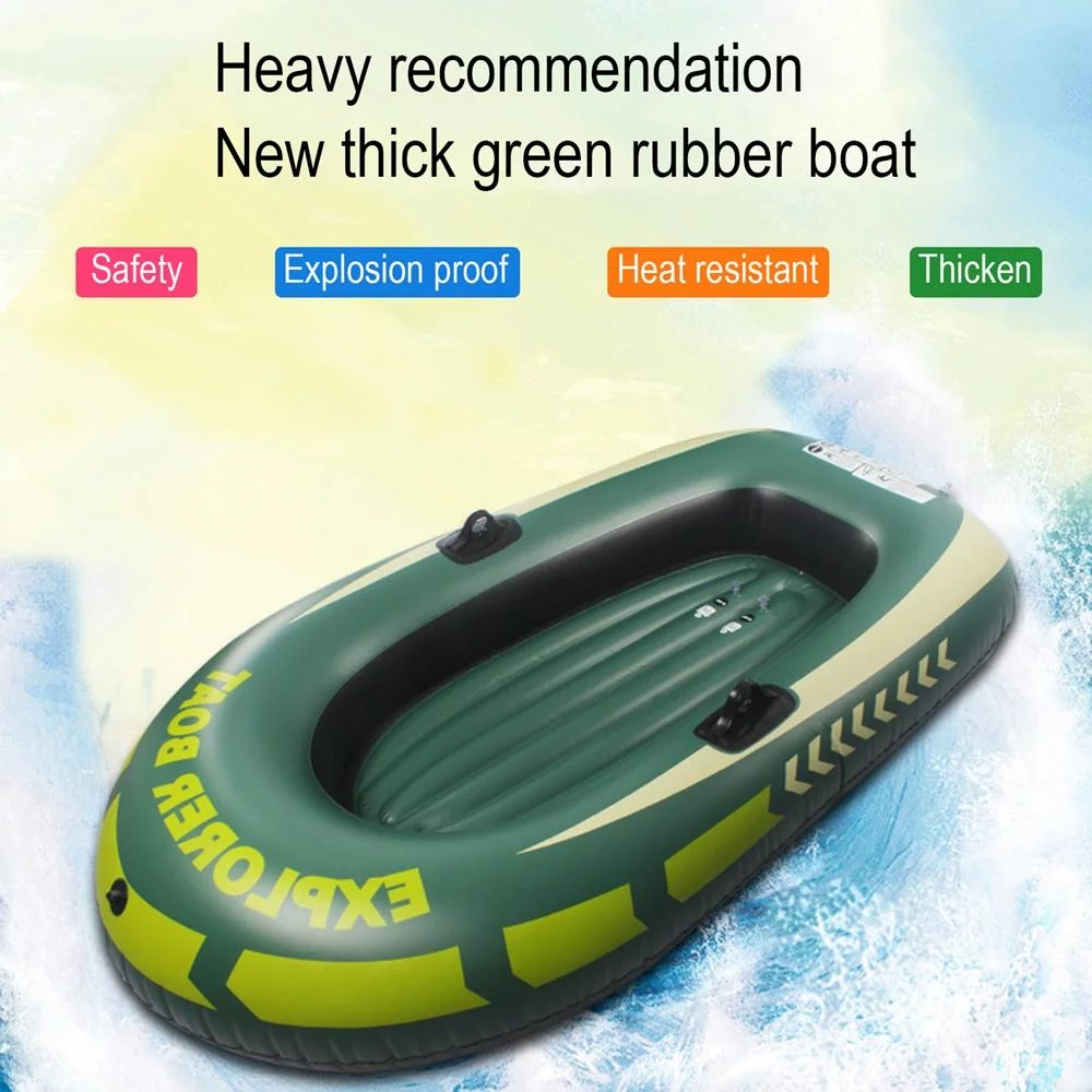 Inflatable Single Boat Thickening PVC Boat for River Lake Dinghy Boat Pump Fishing Leisure Boat