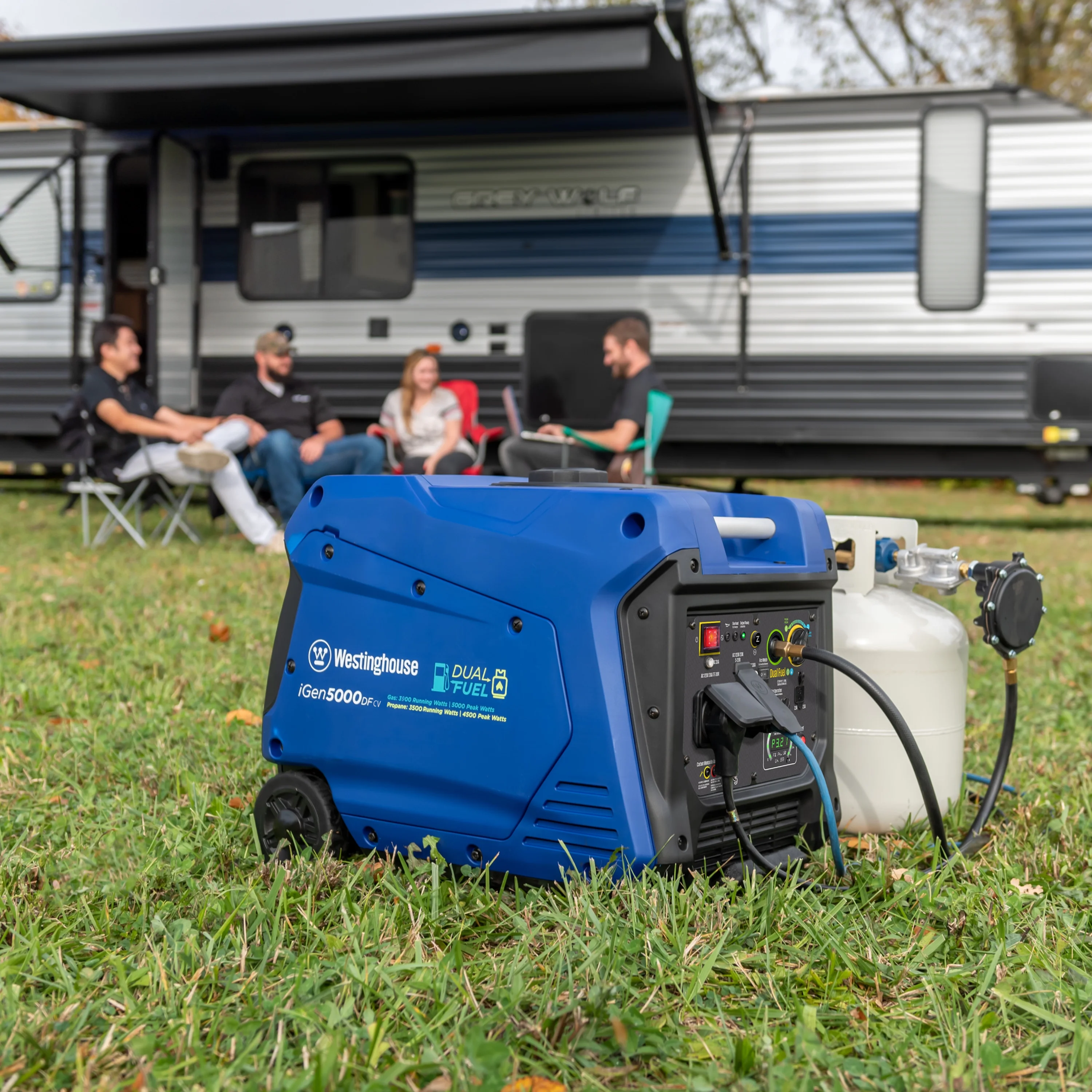 Westinghouse 5000 Peak Watt RV Ready, Gas Powered Portable Inverter Generator with Electric Start