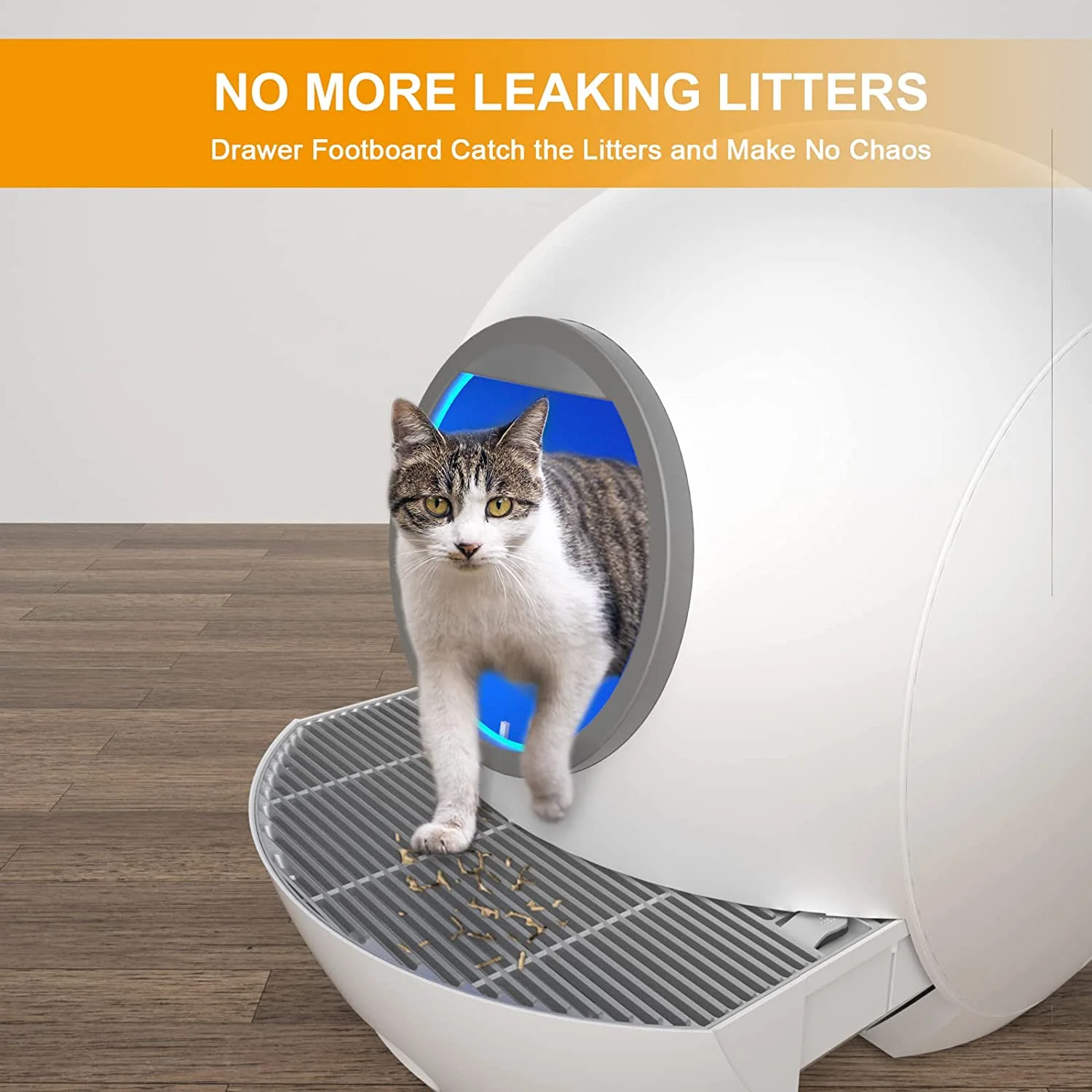 ELS PET Self Cleaning Cat Litter Box Automatic Double Odor Removal Cat Robot Litter Box Gift