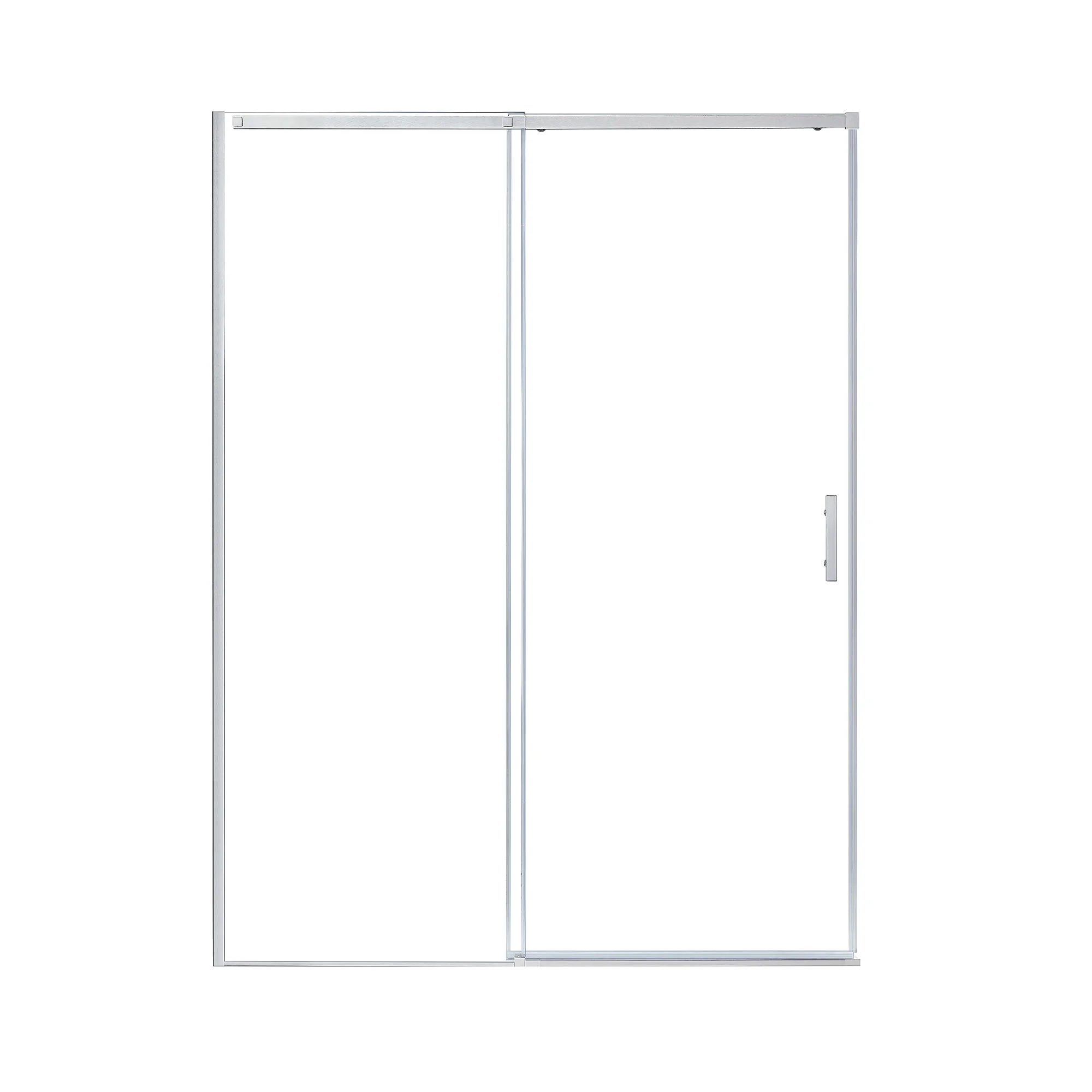 Ren Selections 60 in W x 78-3/4 in H Sliding Shower Door with Premium Satin Nickel Finish