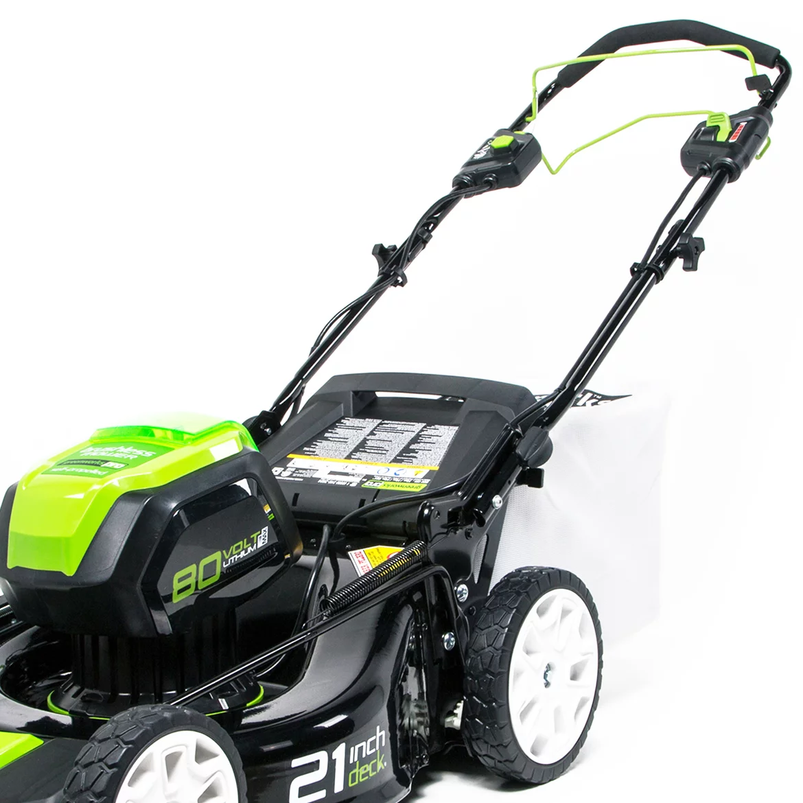 Greenworks 21″ 80 Volt Battery Powered Self-Propelled Walk-Behind Mower