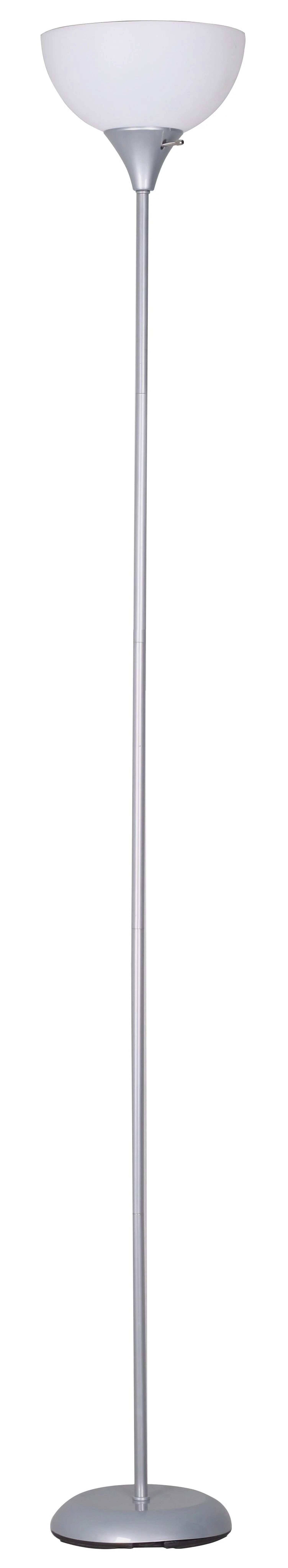 Mainstays 71″ Floor Lamp, White, Plastic, Modern, Perfect for Home and Office Use