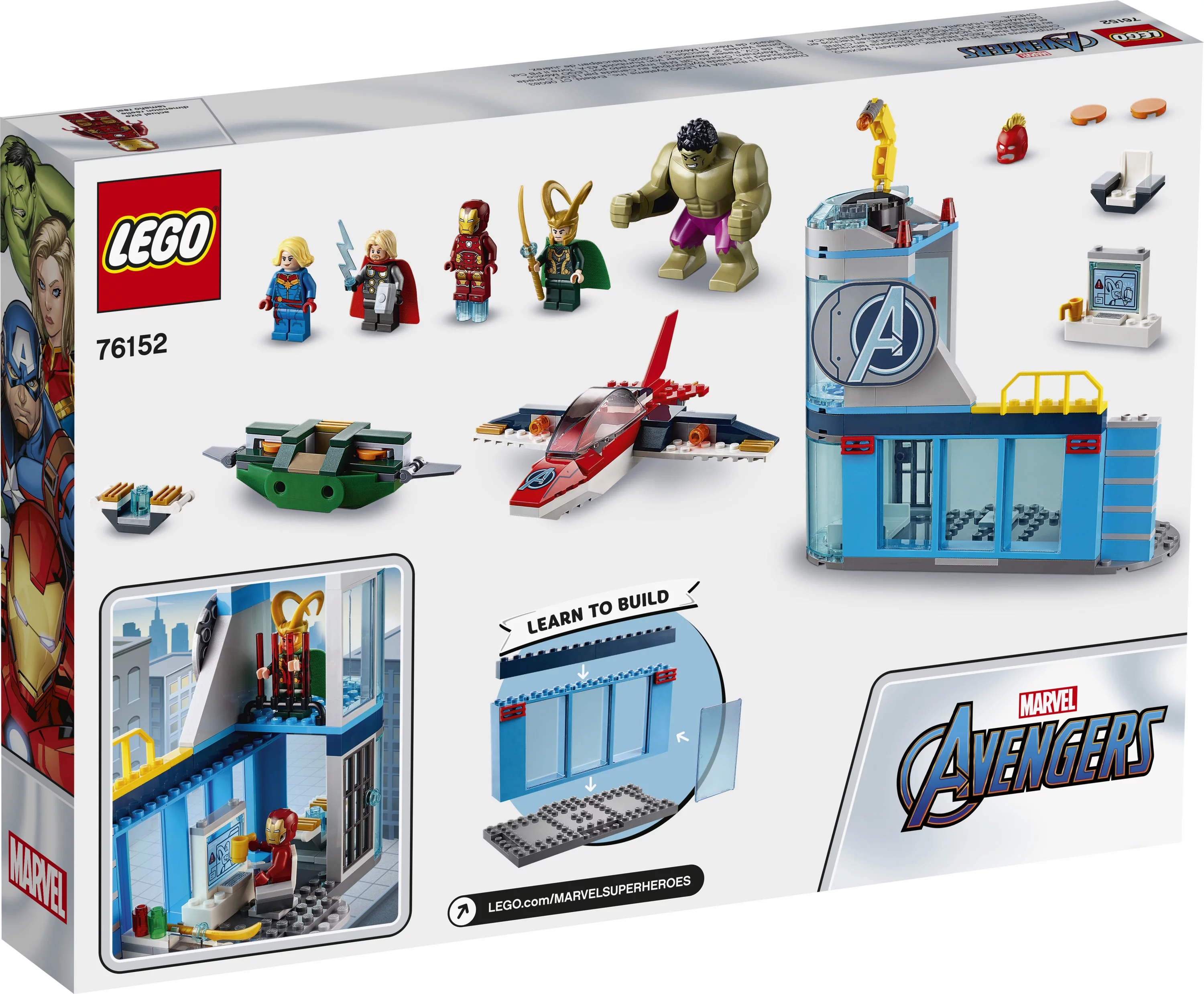 LEGO Marvel Avengers Wrath of Loki 76152 Cool Building Toy with Marvel Avengers Minifigures (223 Pieces)