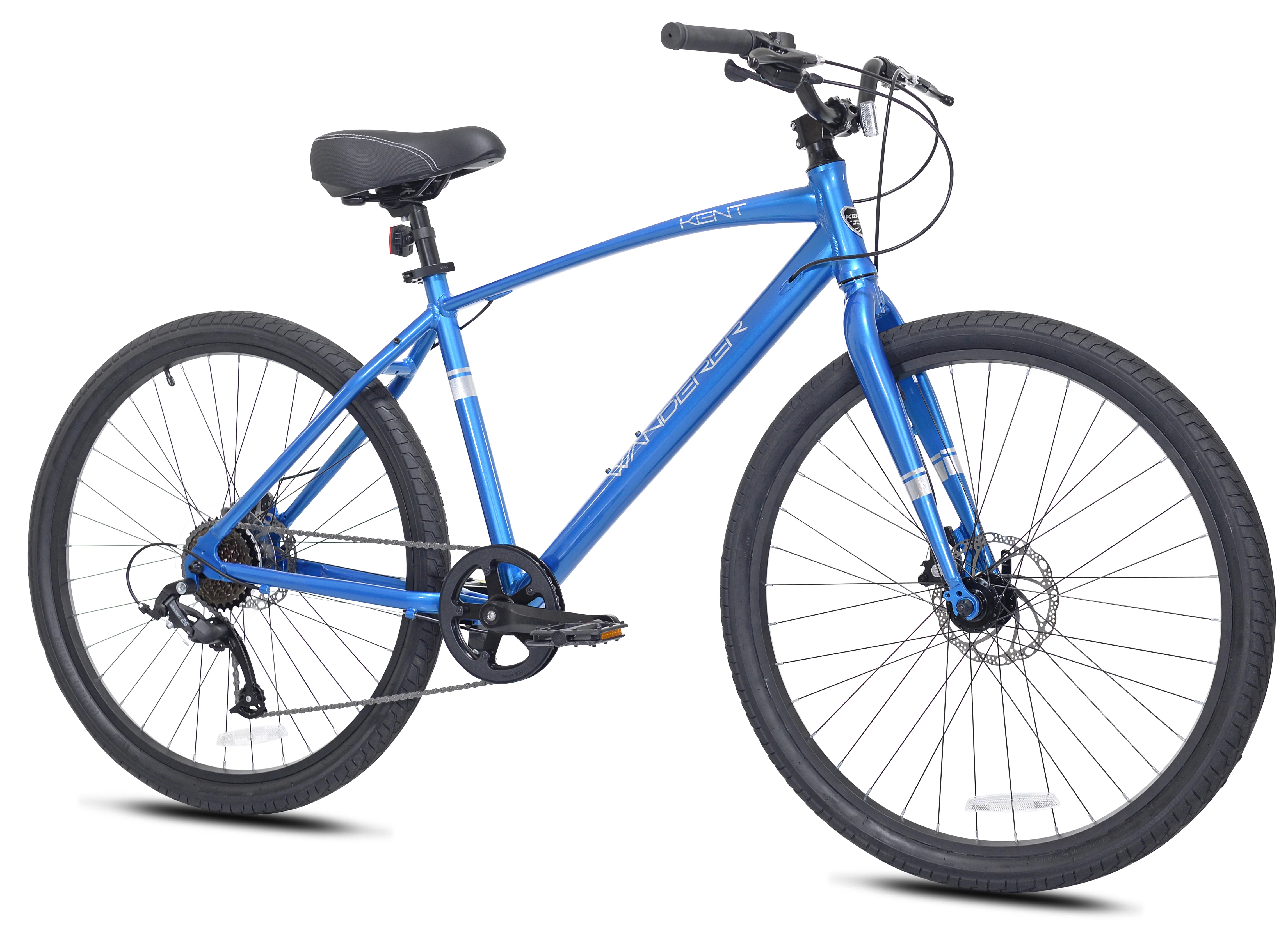 Kent Bicycles 27.5 in. Wanderer Men’s Aluminum All-Terrain Bicycle, Blue