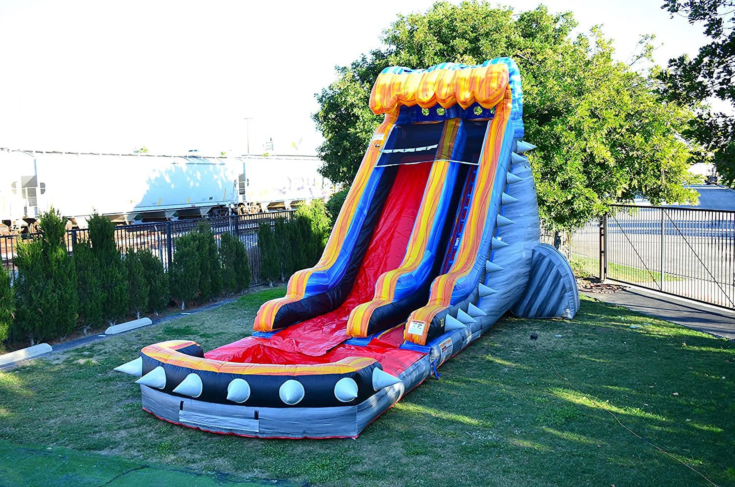 JumpOrange Rocker Commercial Grade Water Slide Inflatable for Kids and Adults (with Blower and Pool)