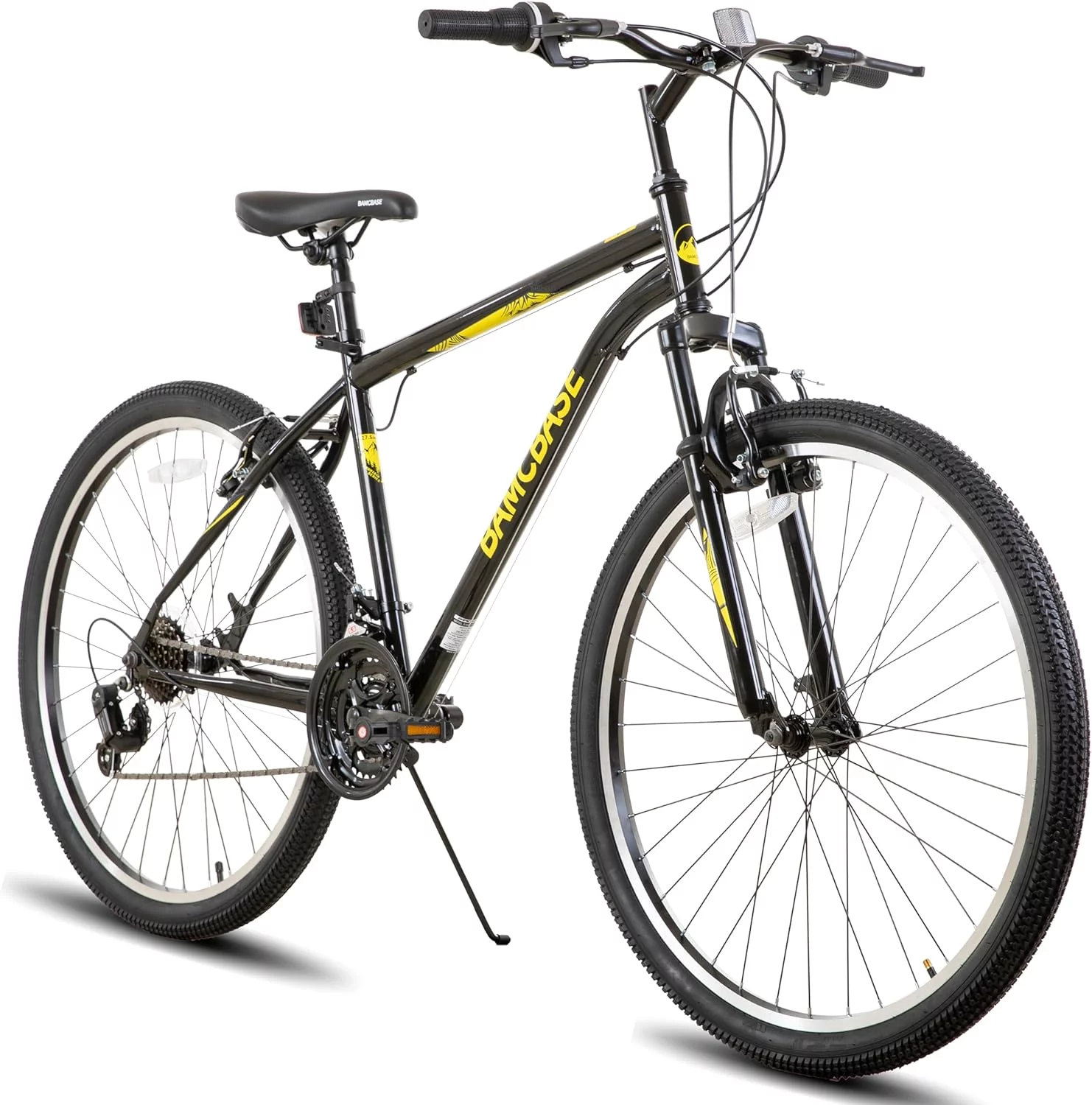 Hiland 26 27.5 Inch Mountain Bike, Mens Womens MTB with 21 Speeds, Hardtail Bicycle for Adults