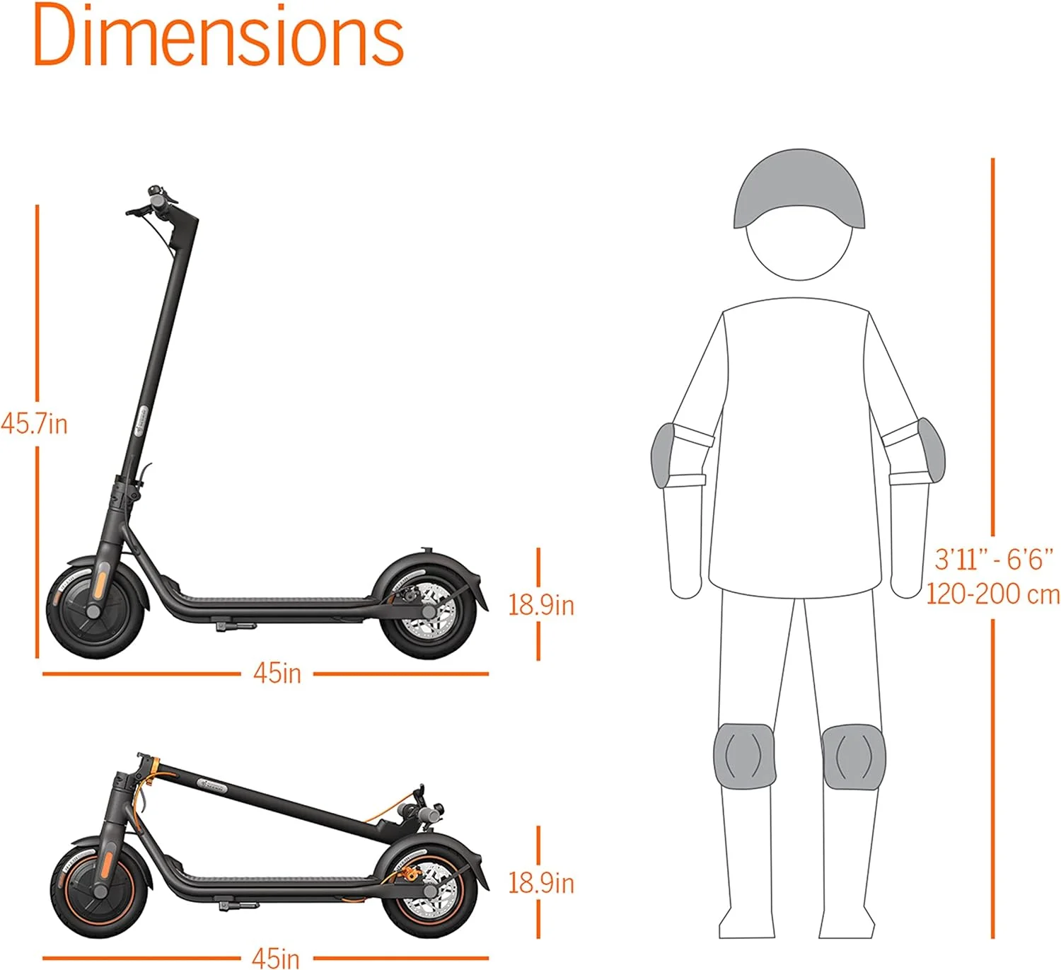 Segway Ninebot F25 Electric Kick Scooter, 300W Motor, 12.4 Miles Range & 15.5 mph, Adults