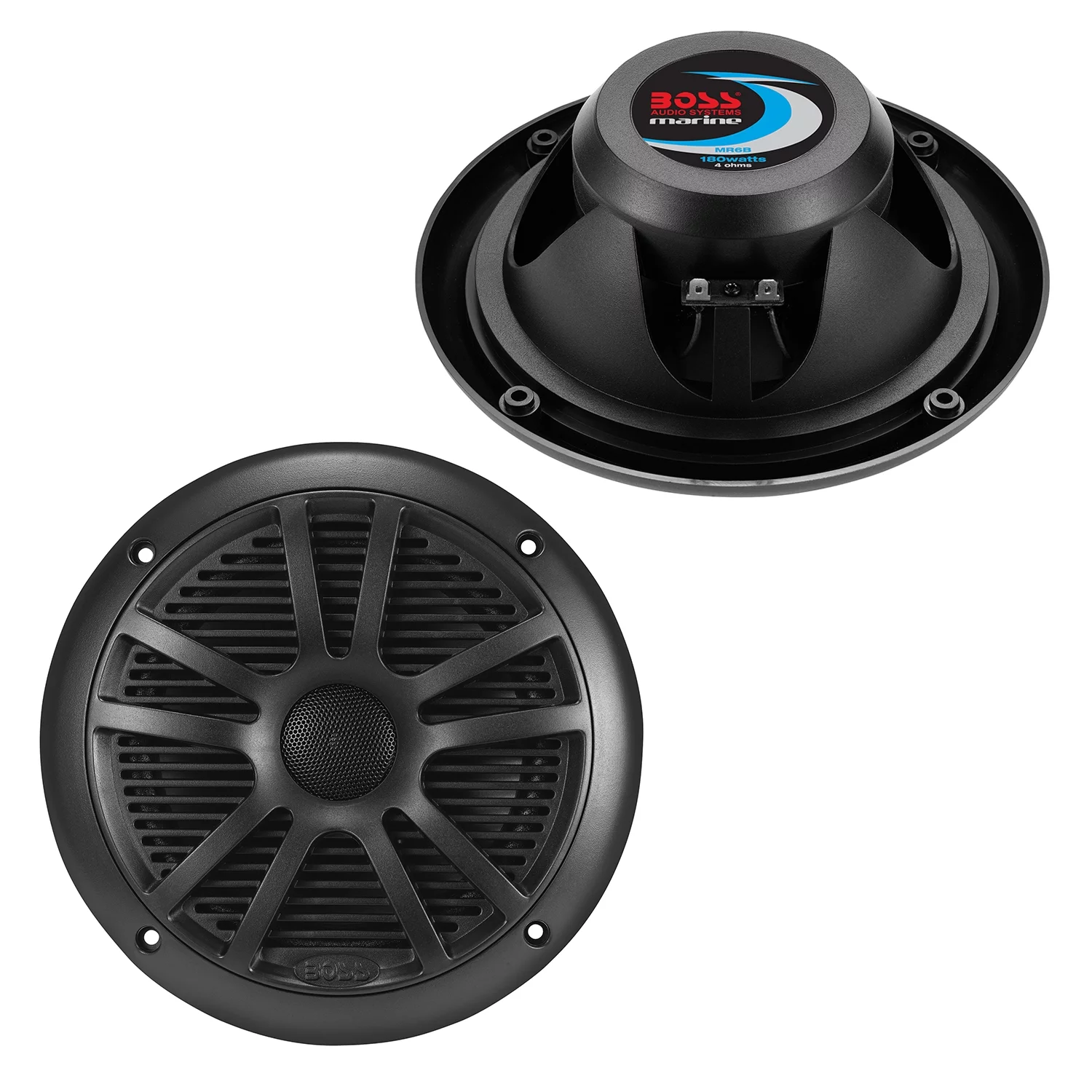 Boss Audio  6.5″ Dual Cone 180W Marine Full Range Speakers – Black