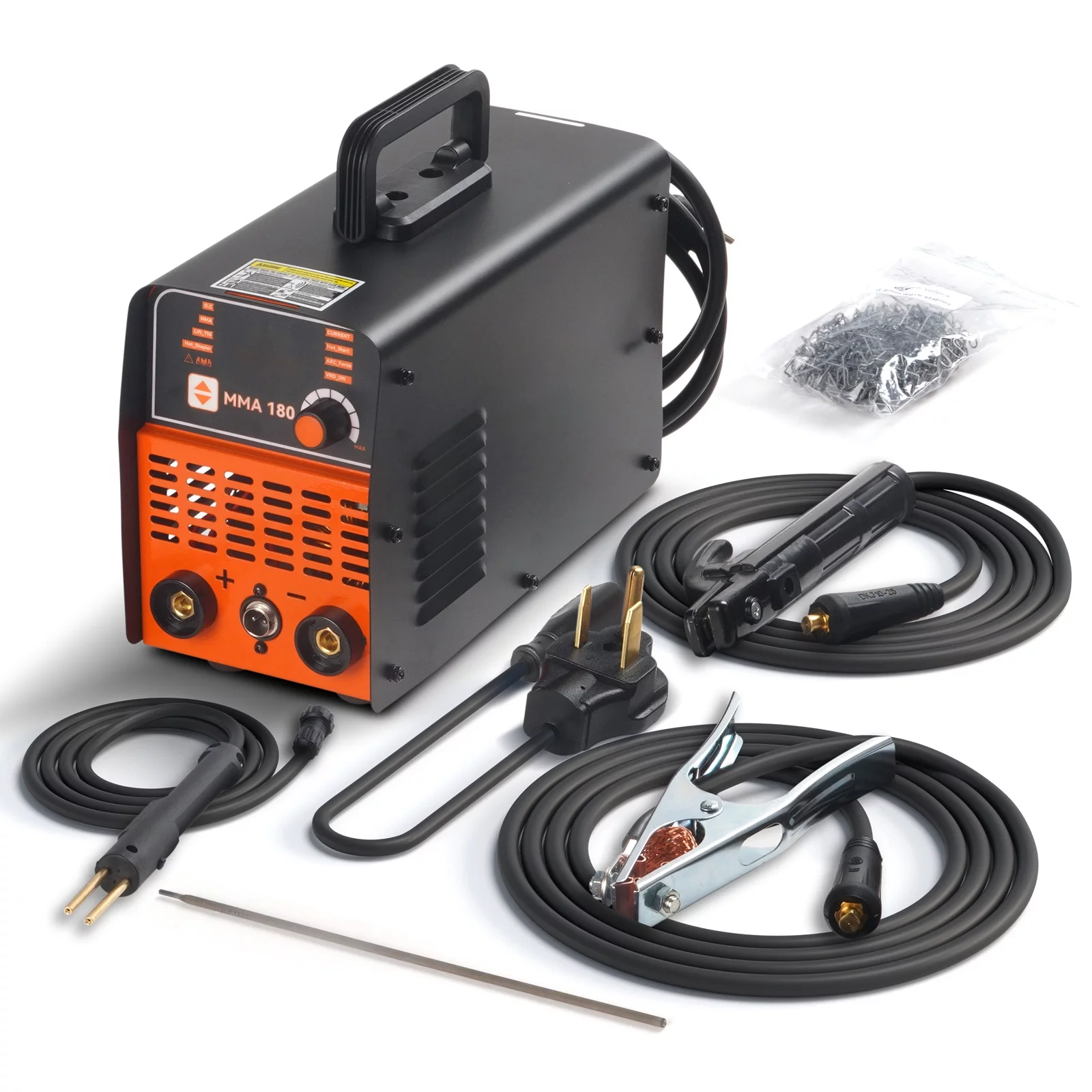 BENTISM Plastic & Stick Welder 200Amp MMA/Plastic/Lift TIG 3 in 1 Welder Machine 110/220V Hot Stapler with Hot Start Arc Force Anti-Stick, IGBT Inverter ARC Welding Machine