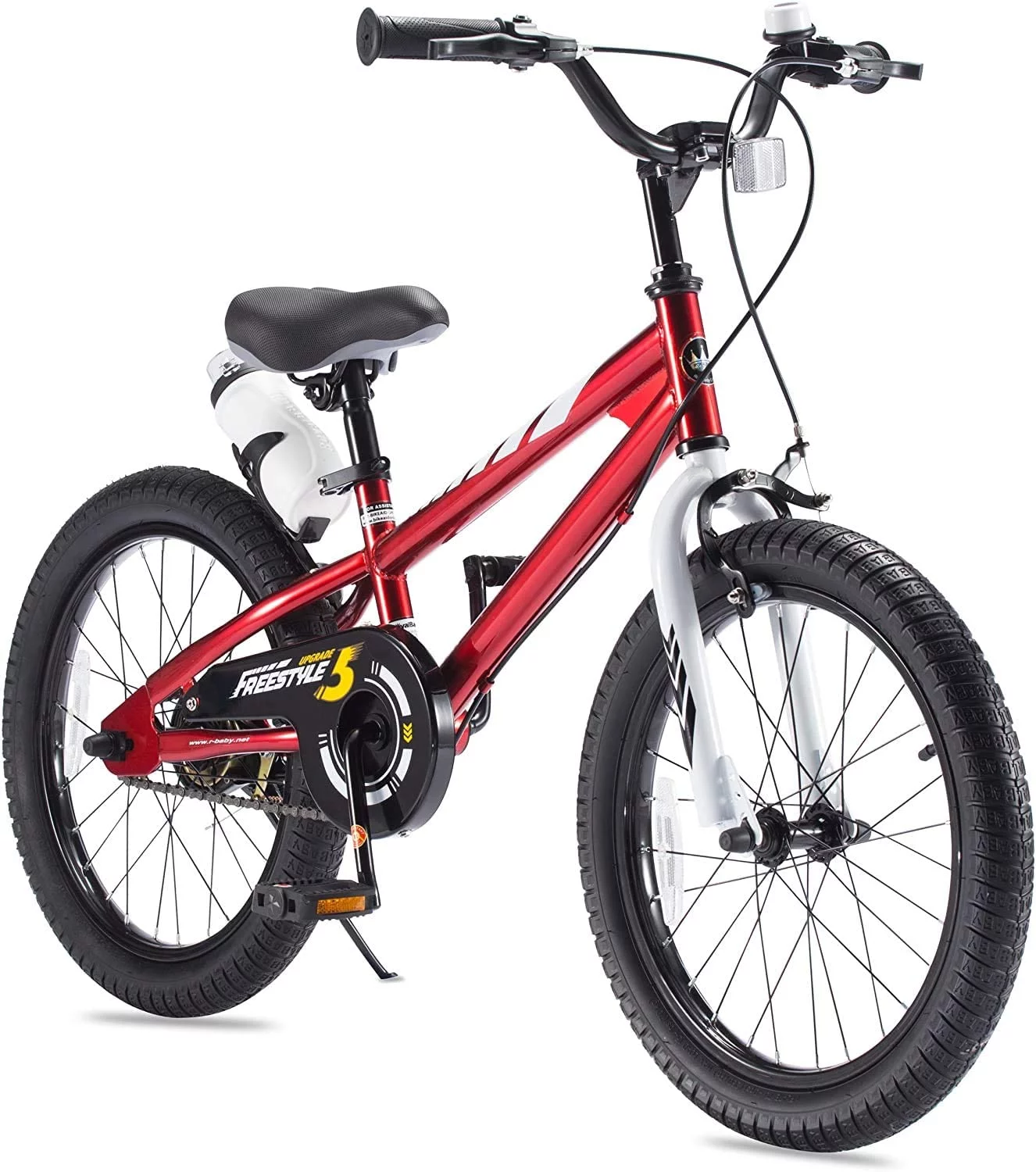 Royalbaby BMX Freestyle 18 In Kid’s, Boys and Girls Bike with Two Hand Brakes, Blue