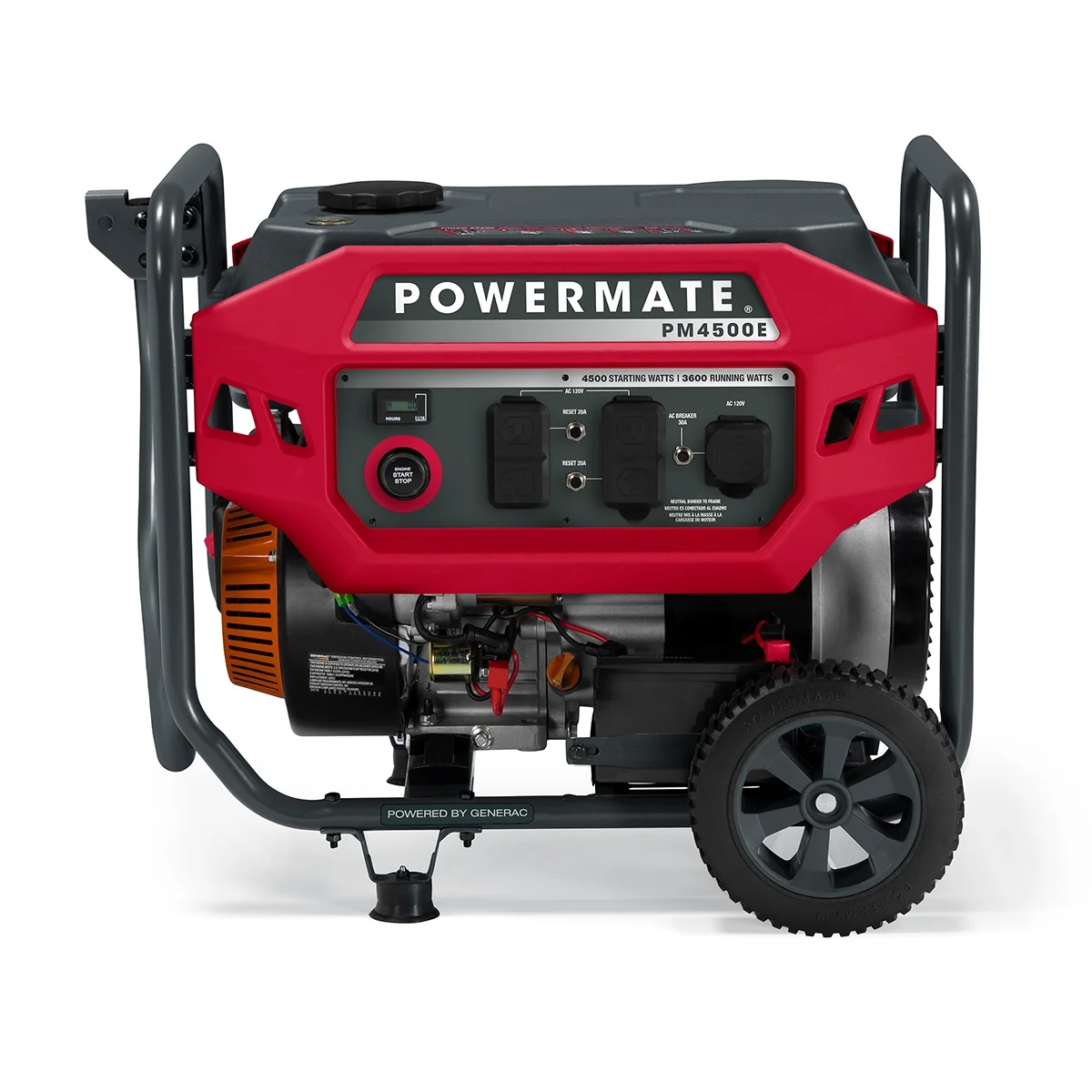 Powermate PM4500E 4500 Watt Electric Start Gas Powered Portable Generator – 49ST/CSA