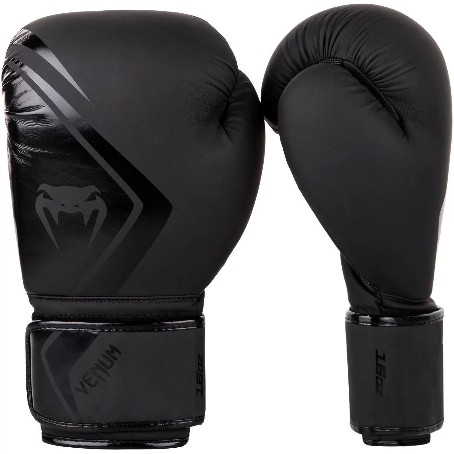 Venum Contender 2.0 Boxing Gloves – Black – 16 oz – Adult