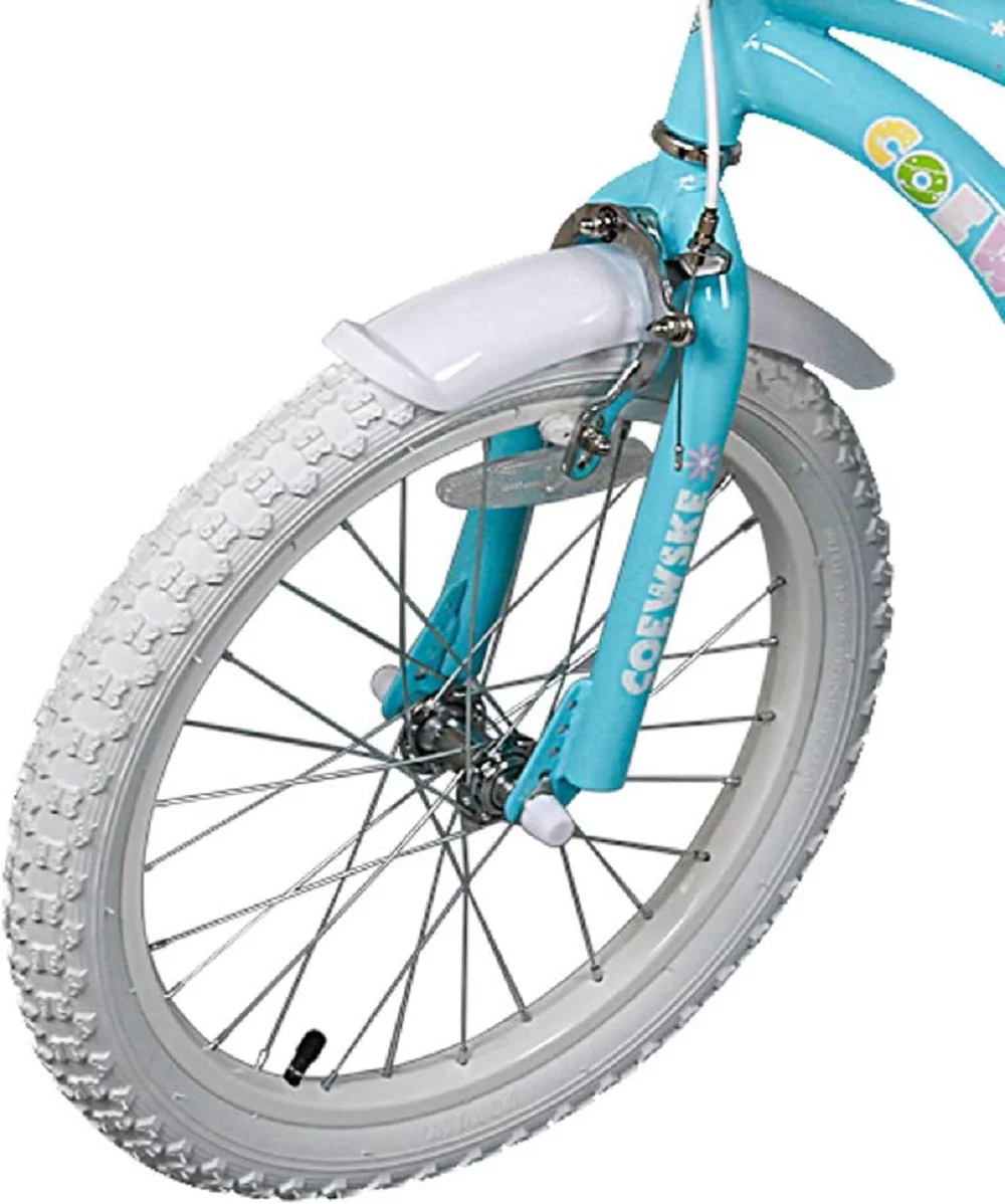 Coewske 18 inch Kids Bicycle Princess Style Children Boys Girls Bike with Kickstand, Blue