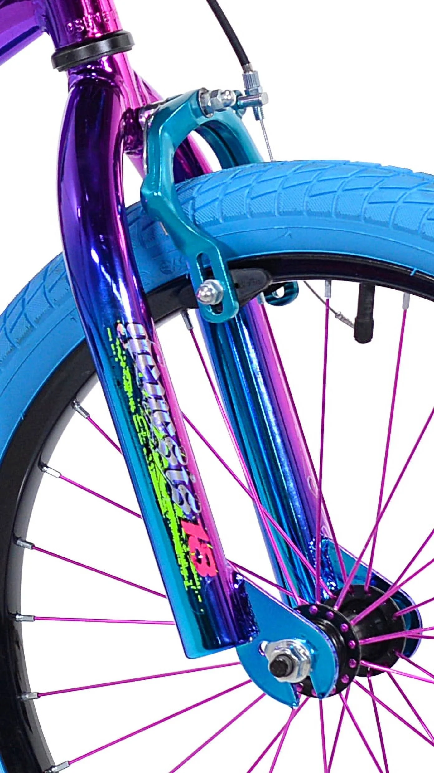 Genesis 18″ Illusion Girl’s Child Bike, Blue/Purple