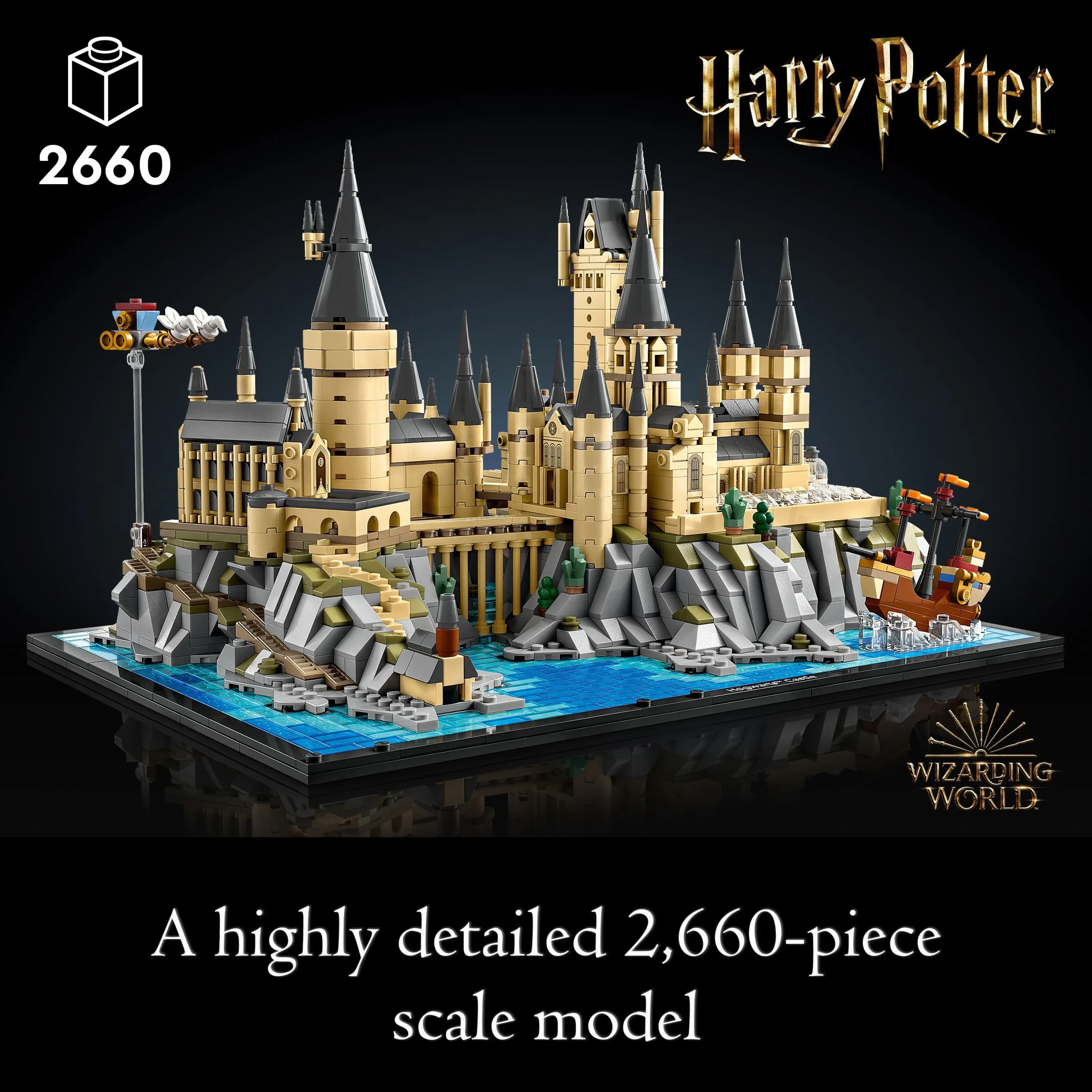 LEGO Harry Potter Hogwarts Castle and Grounds 76419 Building Set, Gift Idea for Adults, Collectible Harry Potter Playset, Recreate Iconic Scenes from the Wizarding World