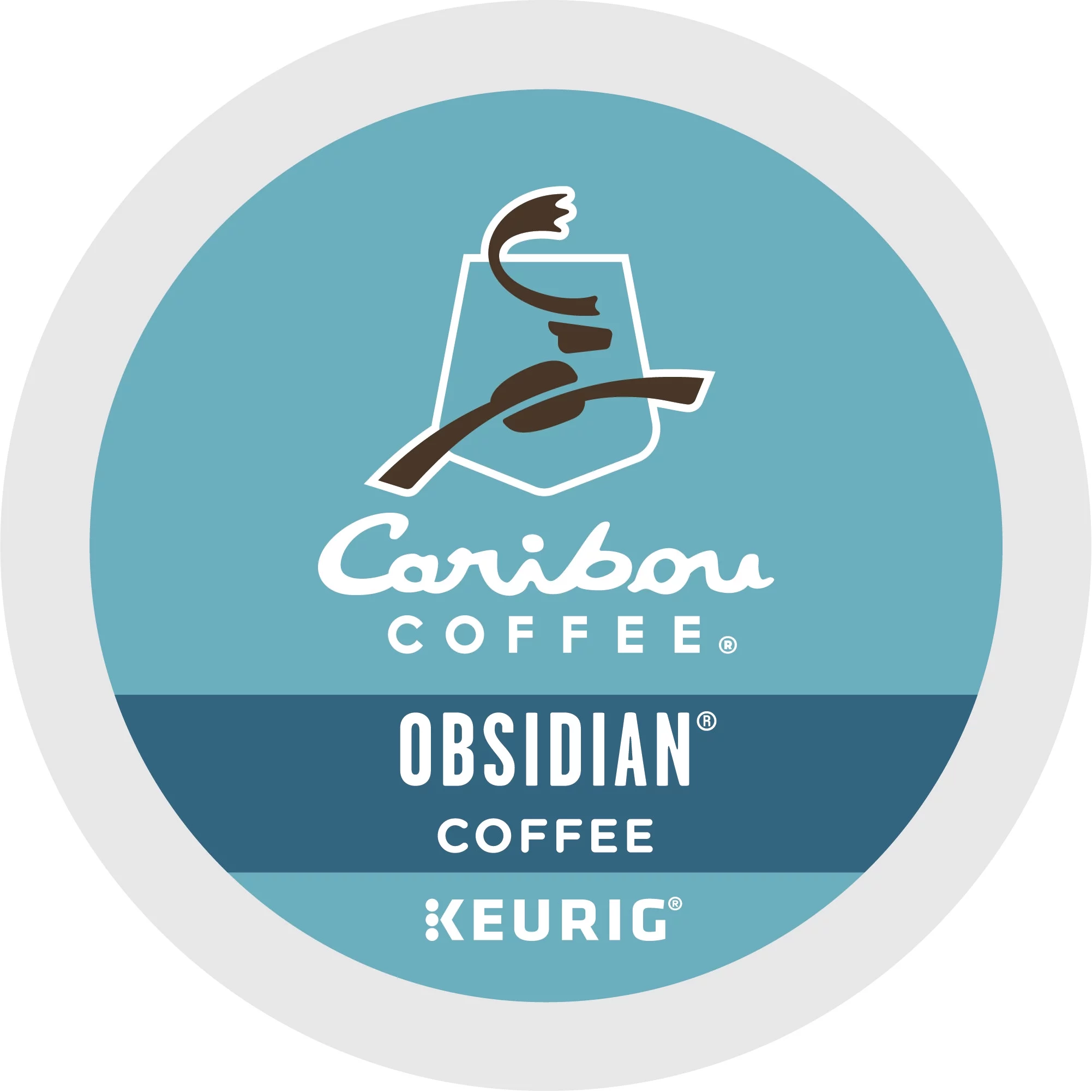 Caribou Coffee Obsidian Keurig Single-Serve K-Cup Pod,  Medium Roast Coffee, 24 Count