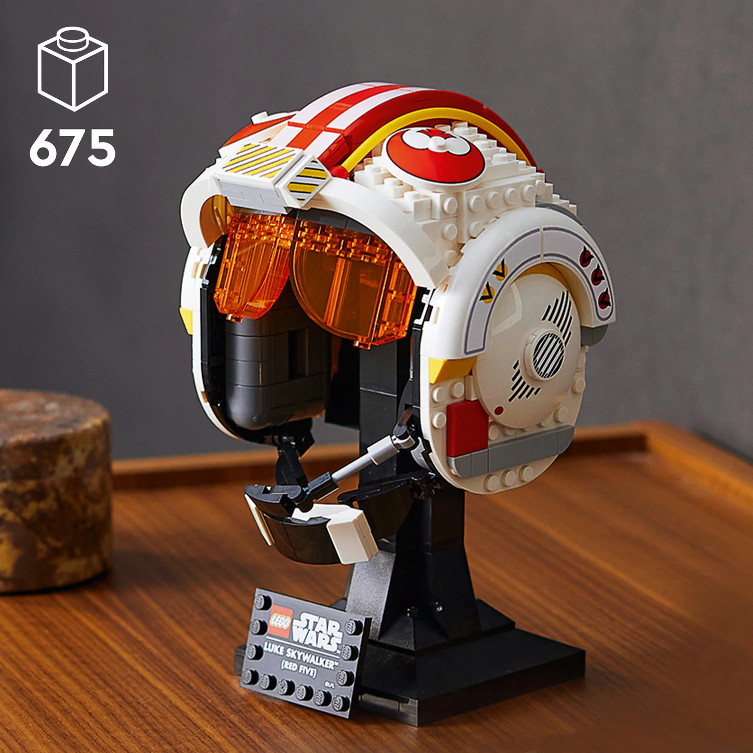 LEGO Star Wars Luke Skywalker (Red Five) Helmet 75327 Fun, Creative Building Kit for Adults; Collectible, Brick-Built Star Wars Memorabilia for Display (675 Pieces)