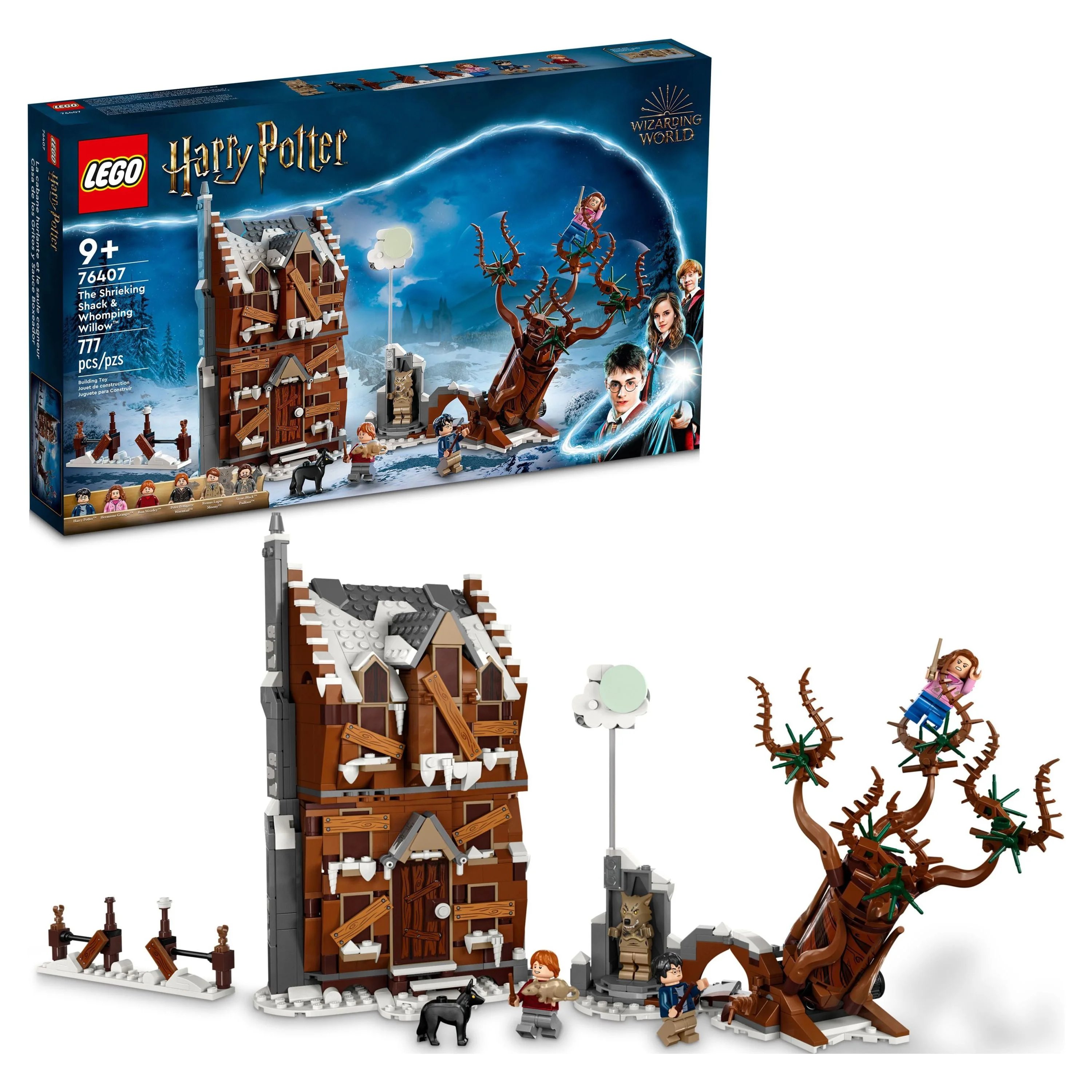 LEGO Harry Potter The Shrieking Shack & Whomping Willow 76407 2 in 1 Wizarding World Toy, The Prisoner of Azkaban Set for Kids