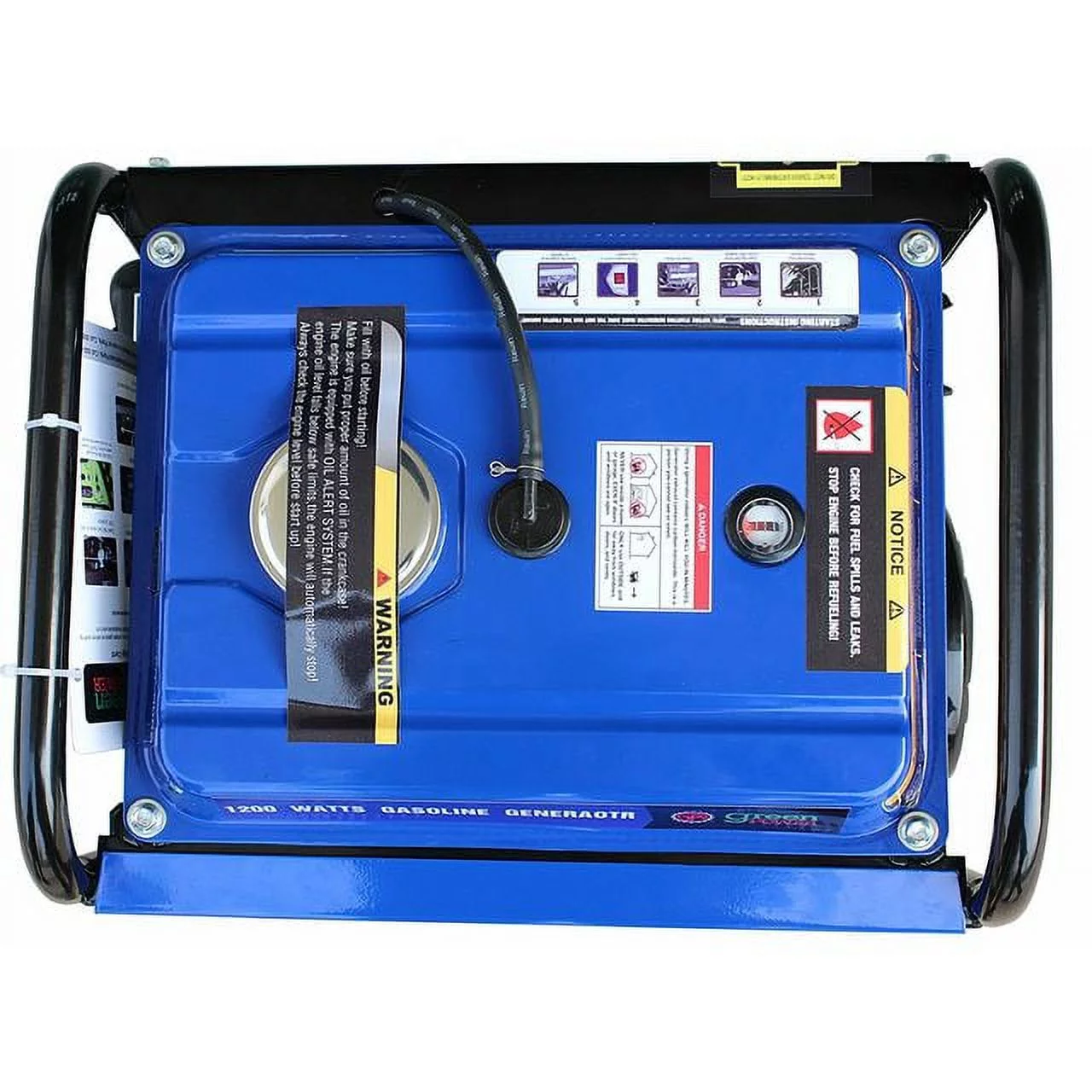 Gasoline Powered Portable Consumer Select Series Recoil Start Generator-Engine Power:1500 Watts of starting power and 1200 Watts of running power – with 99cc 3HP OHV Engine