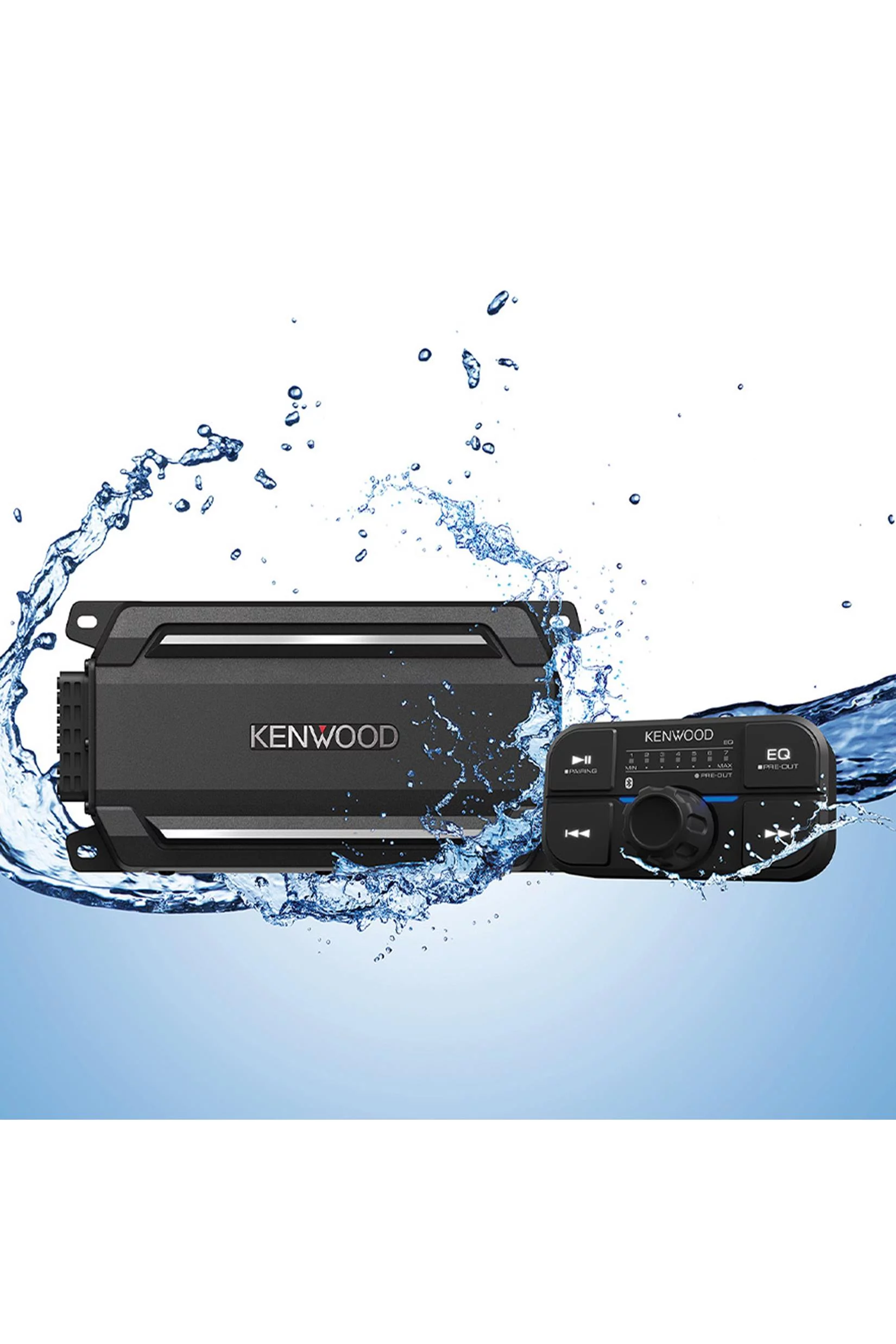 Kenwood KAC-M5024BT Compact 4-Channel Bluetooth Digital Marine & Motorsport Amplifier