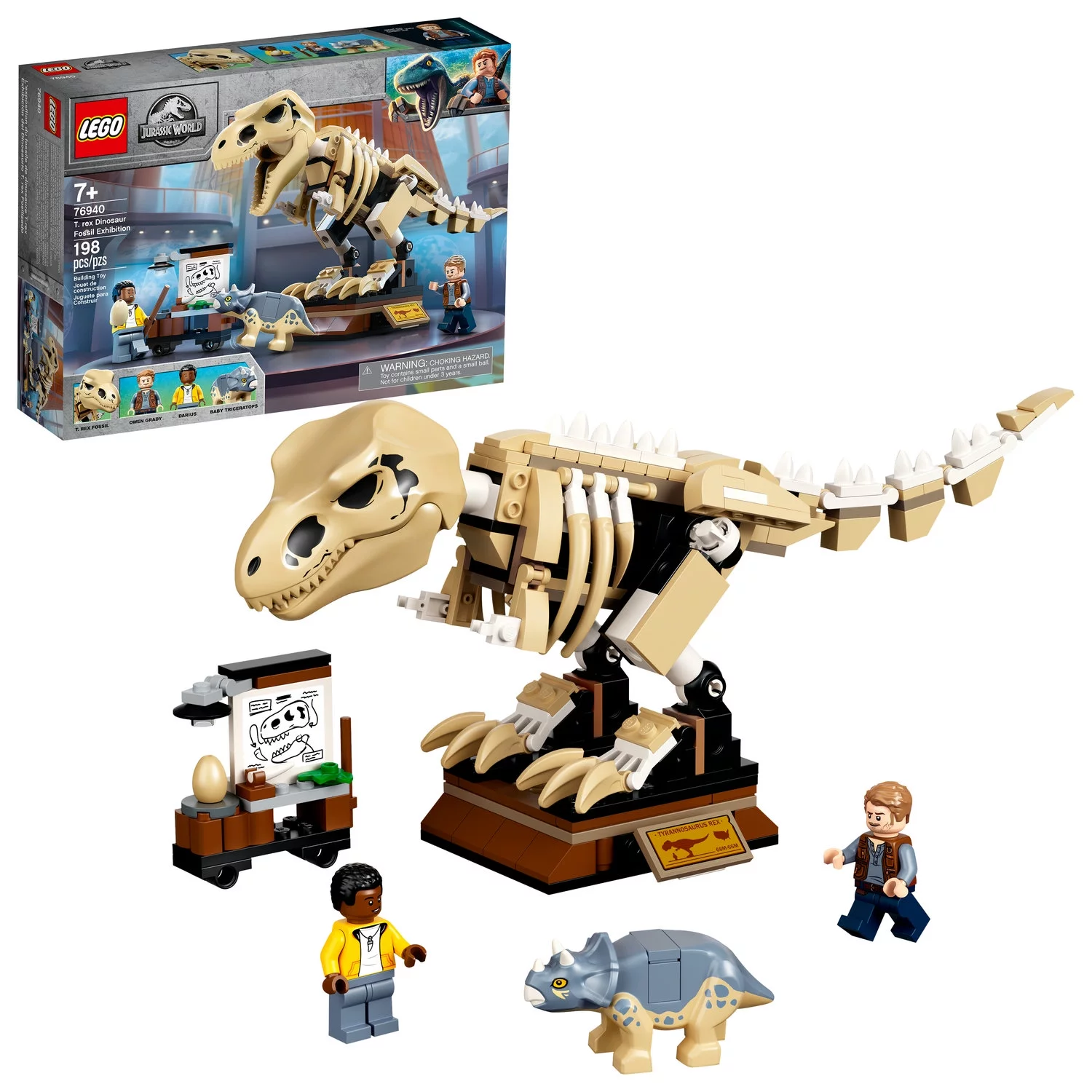 LEGO Jurassic World T. rex Dinosaur Fossil Exhibition 76940