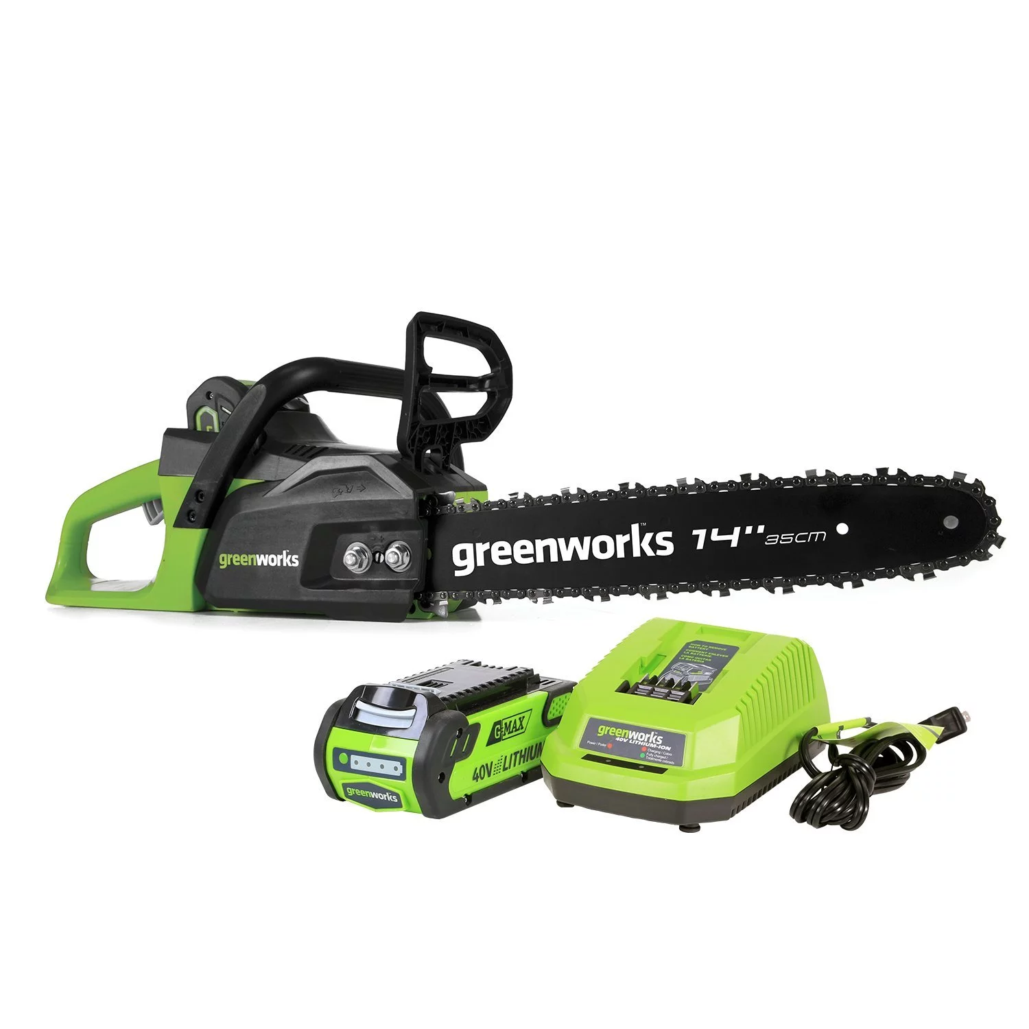 Greenworks 14″ 40 V Battery Powered Chainsaw