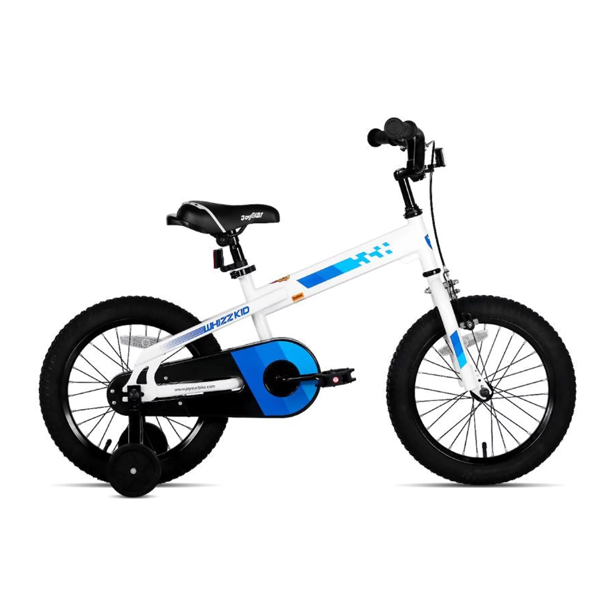 JOYSTAR Whizz Bike for Ages 4-7 with Training Wheels, 16″, Blue