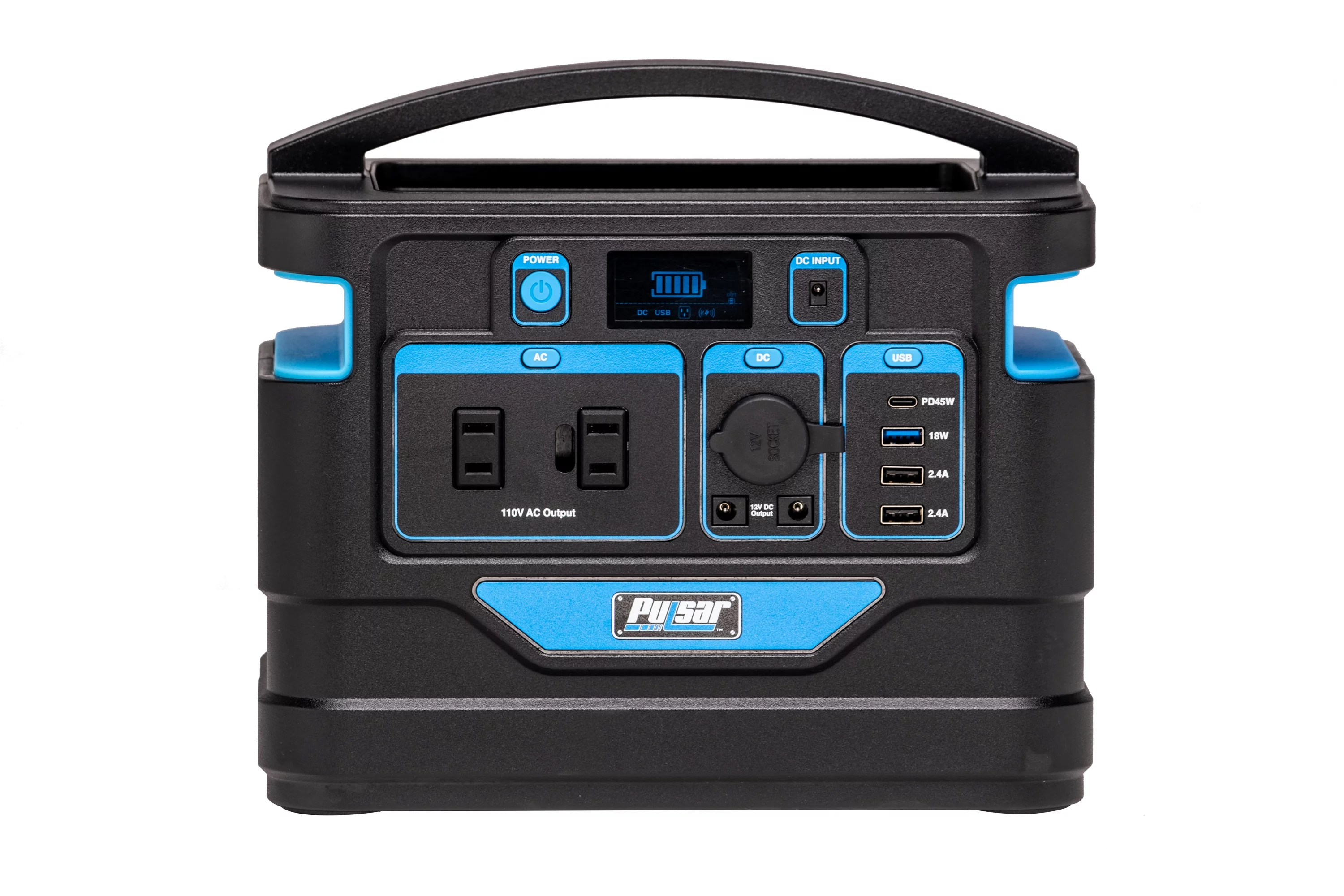 Pulsar 500 Watt Lithium-Ion Portable Power Station with LCD Display and Wireless Charging Pad (518Wh Capacity)