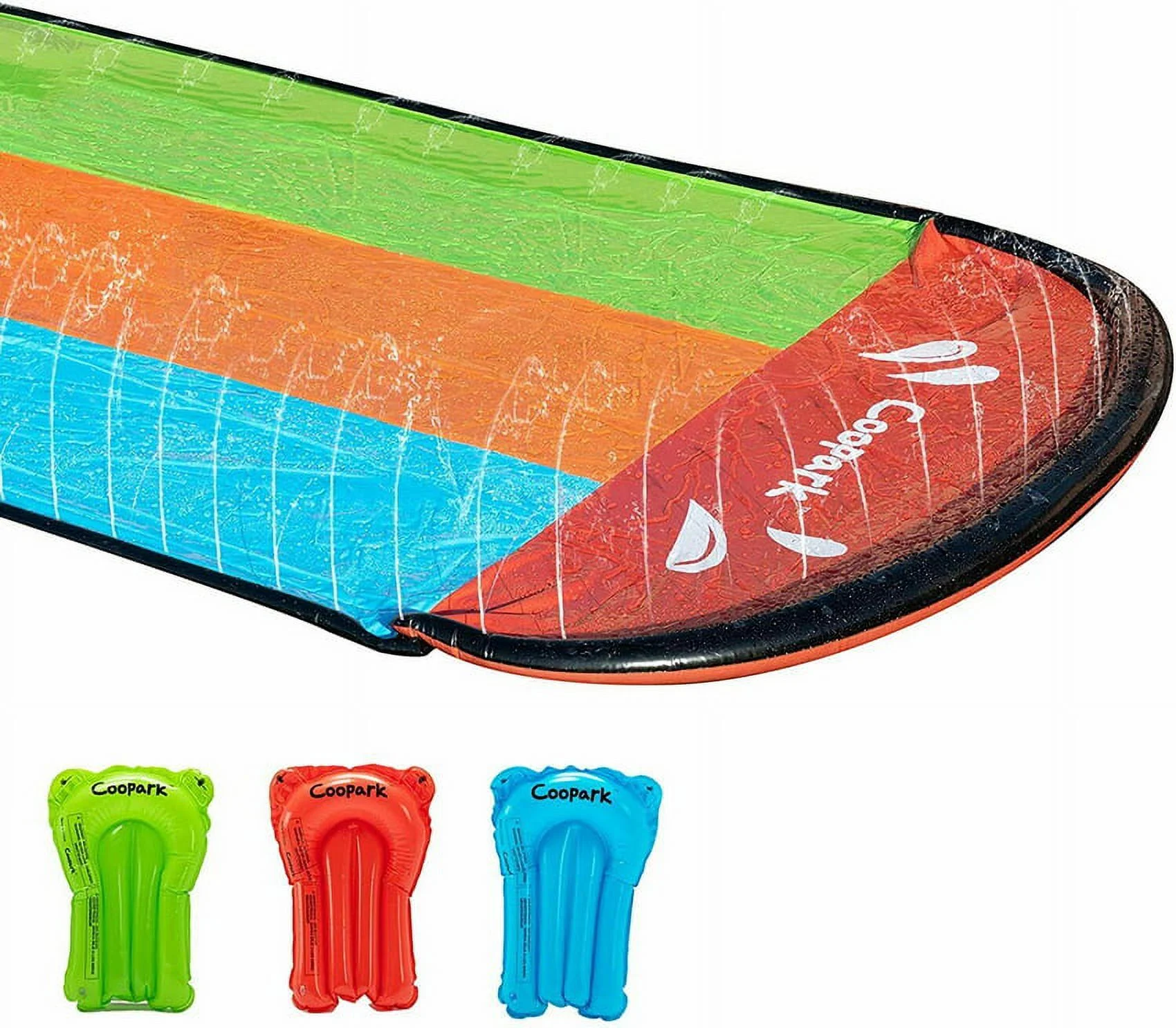 16′ Slip and Slide Water Slide for Kids and Adults Inflatable Slide Surf Ride TY18