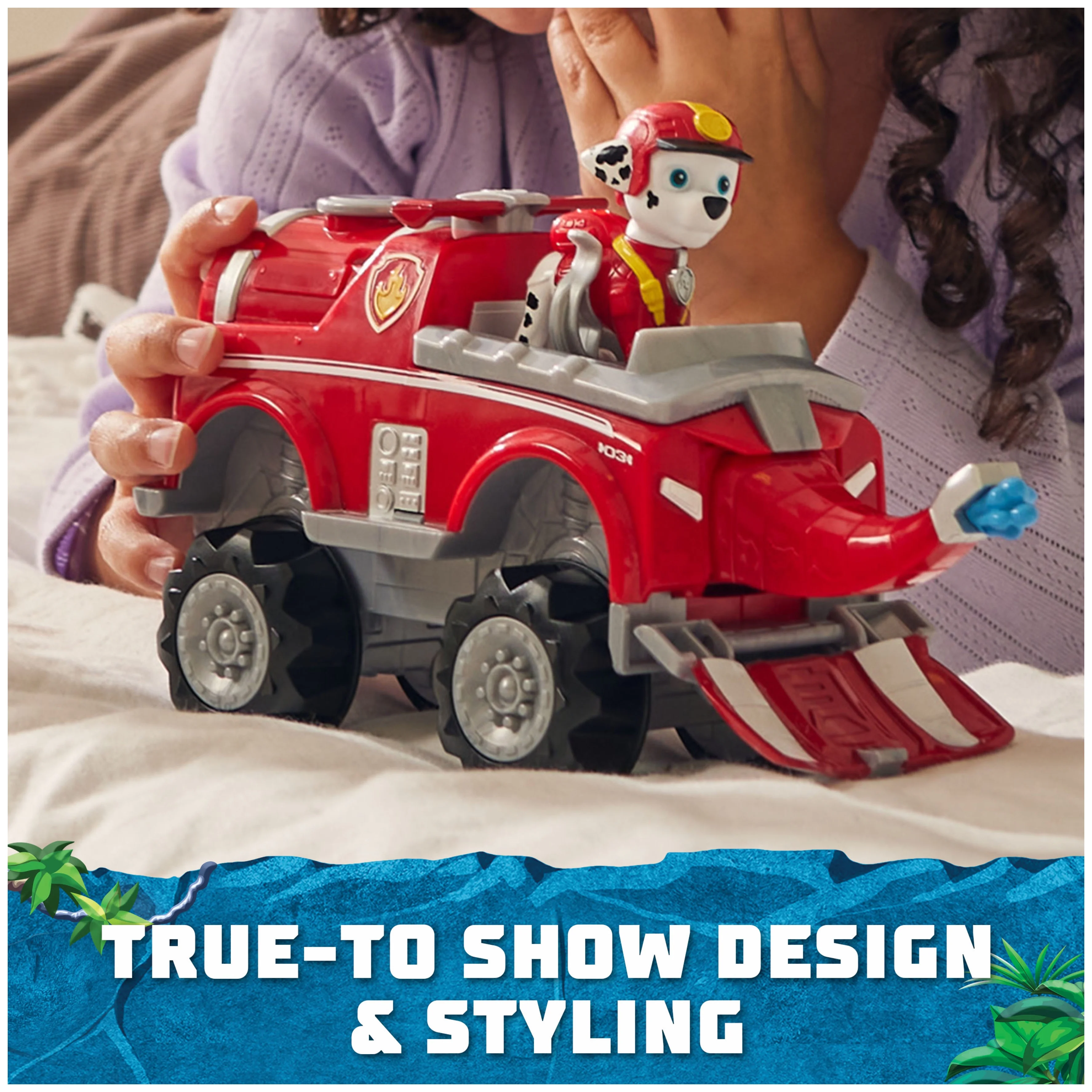 PAW Patrol Jungle Pups, Marshall Elephant Vehicle with Figure, Toys for Kids Ages 3 and Up