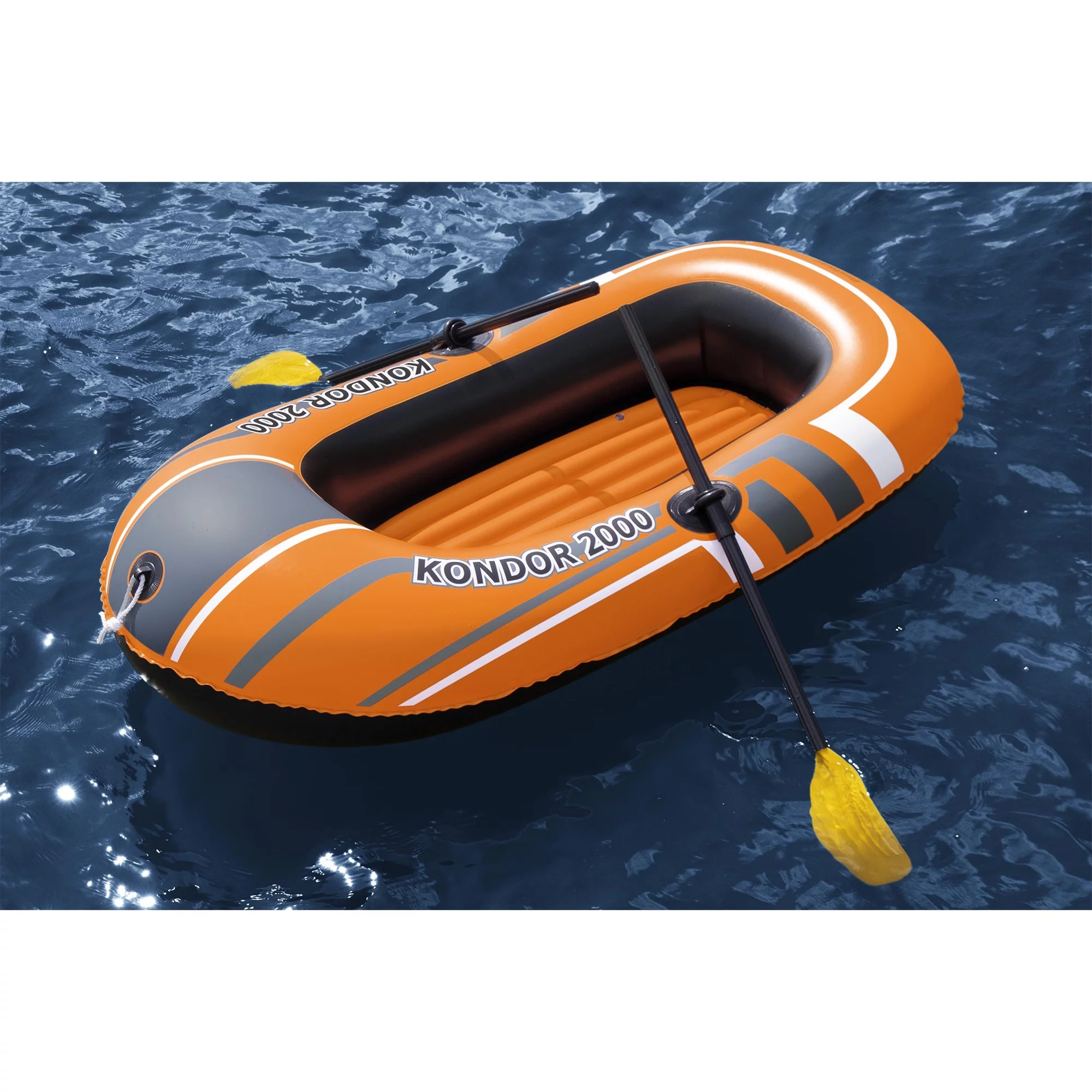 Bestway 77×45 Inches HydroForce Inflatable Raft Set with Oars and Pump (2 Pack)