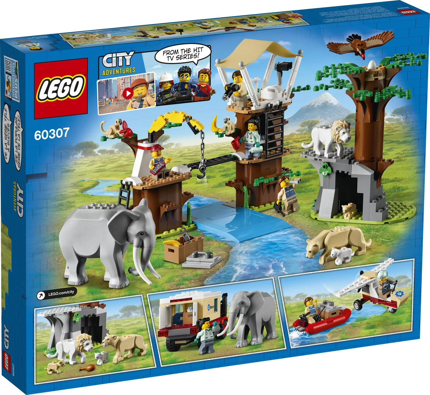 LEGO City Wildlife Rescue Camp 60307 Building Toy for Kids Aged 6 and Up (503 Pieces)