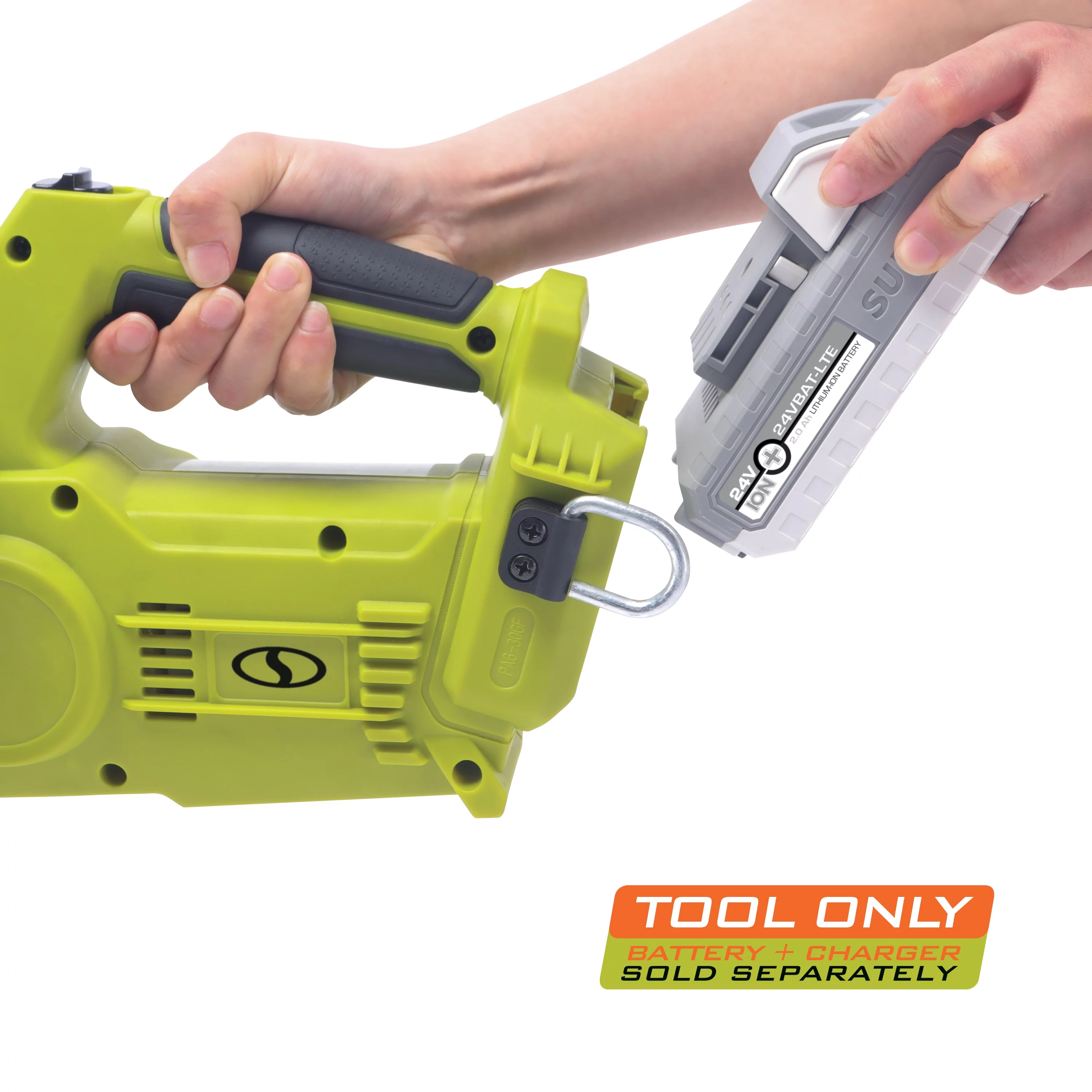 Sun Joe 24V Cordless 10-inch Chainsaw, 4.0-Ah Battery & Charger