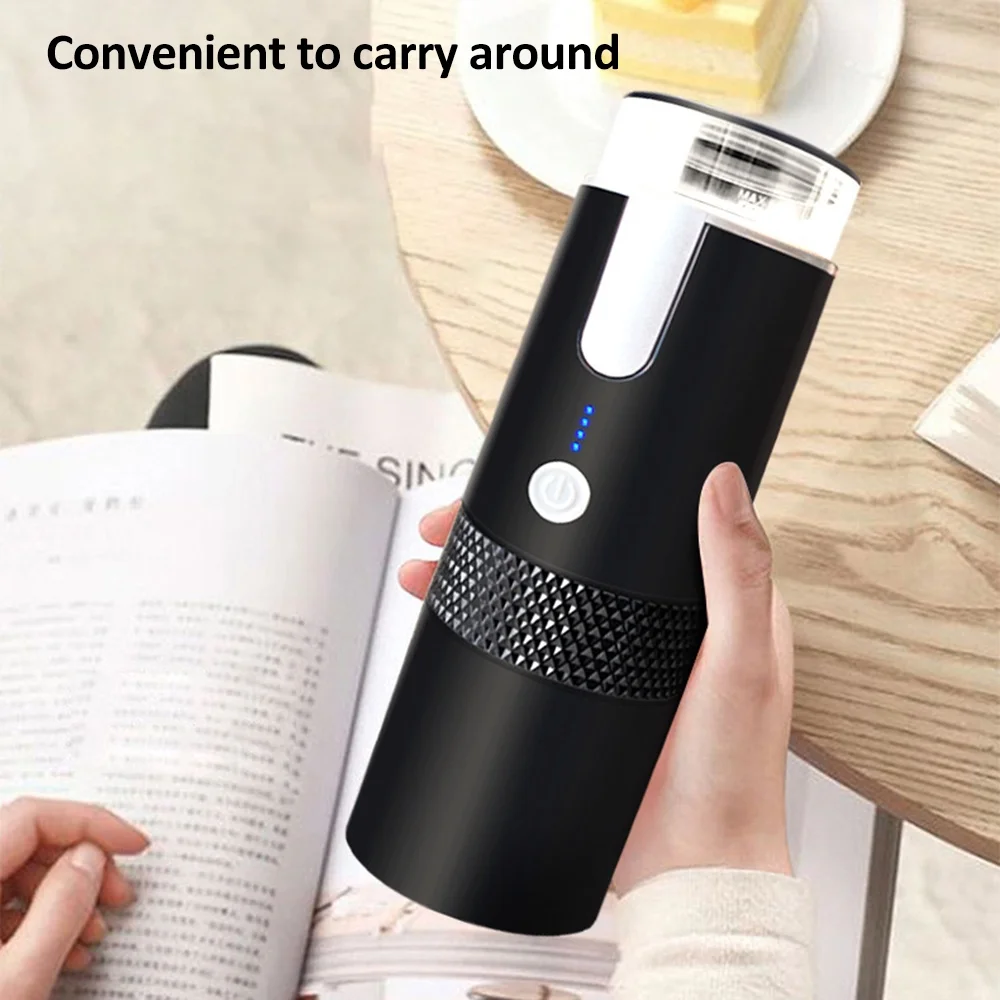 Nebublu Coffee Maker, Portable Wireless Electric Espresso Machine, Rechargeable Capsule Coffee Machine, for Car Home Office