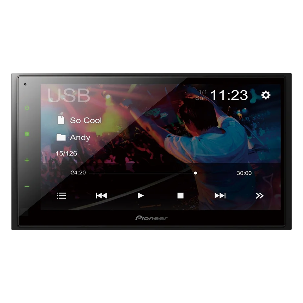 Pioneer DMH-341EX 6.8″ Capacitive Touchscreen Digital Media Receiver (Does Not Play CDs)